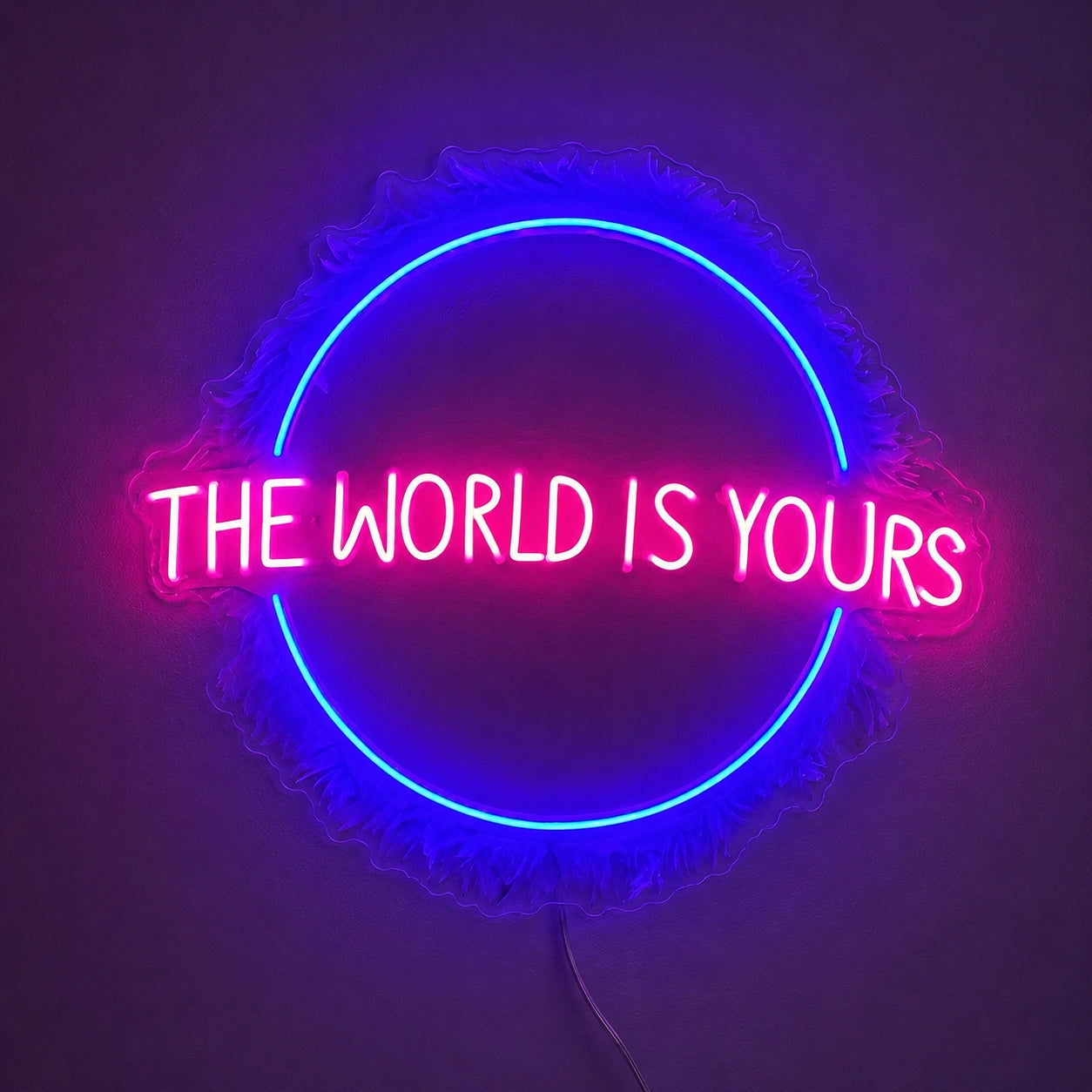 Electric World Circle Neon Sign LED Neon Sign main product image