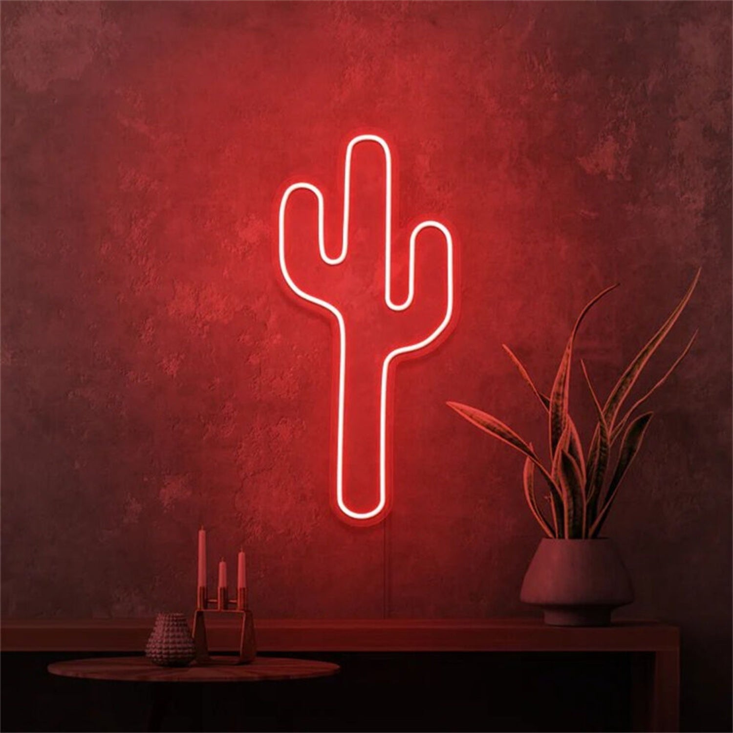 Elegance Cactus Mini Led Neon Sign For Home Decor - Shineneon