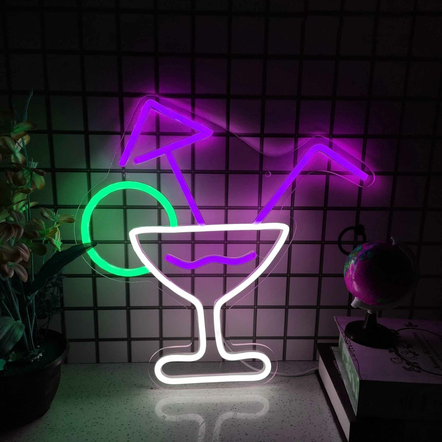 Elegant Cocktail Glass Bar Led Neon Sign | Shineneon