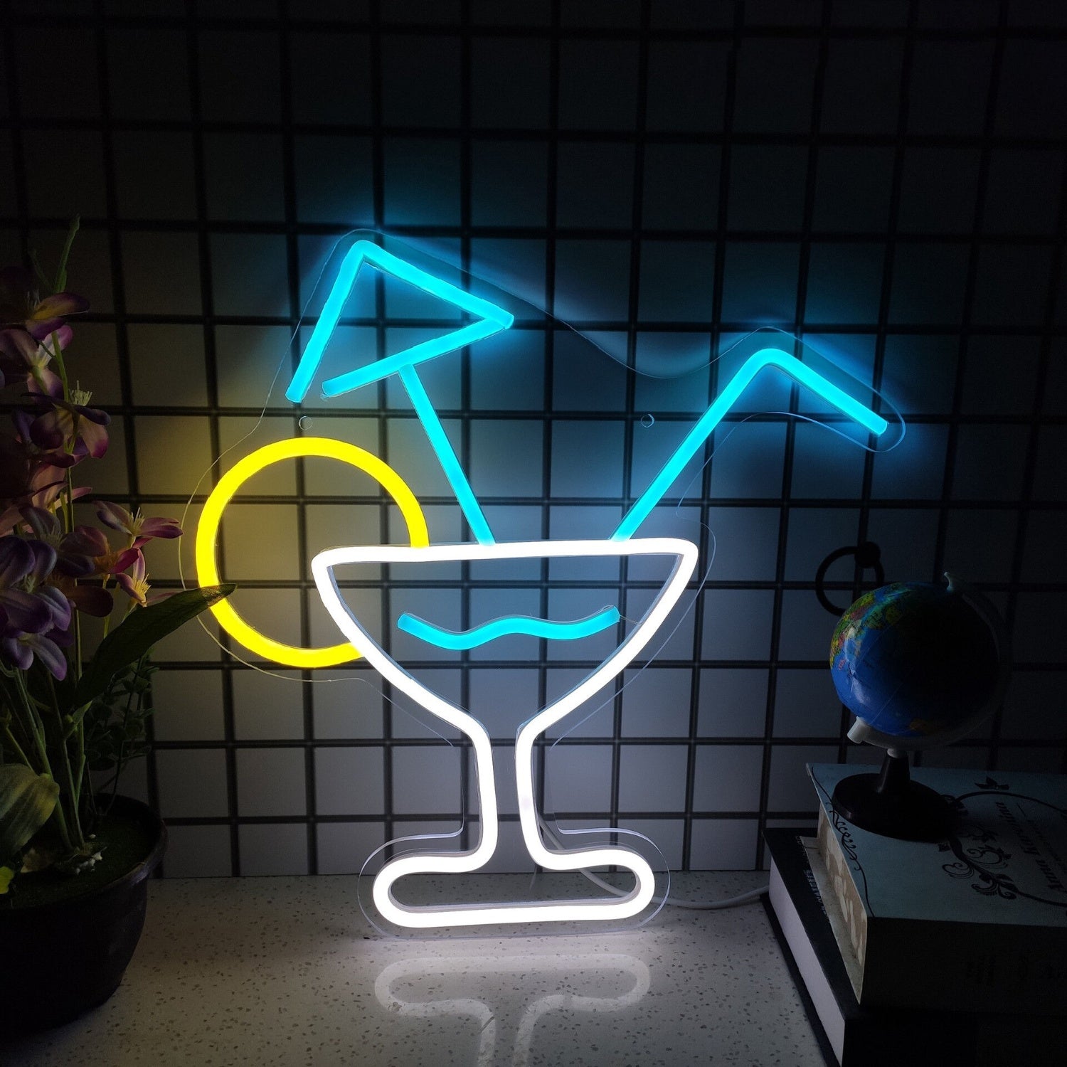 Elegant Cocktail Glass Bar Led Neon Sign | Shineneon