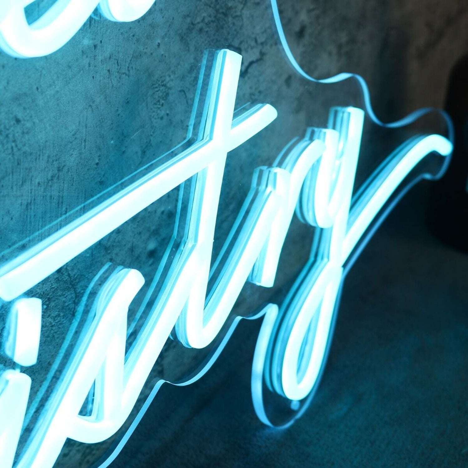 Elevated Artistry Blue Led Neon Sign - Shineneon