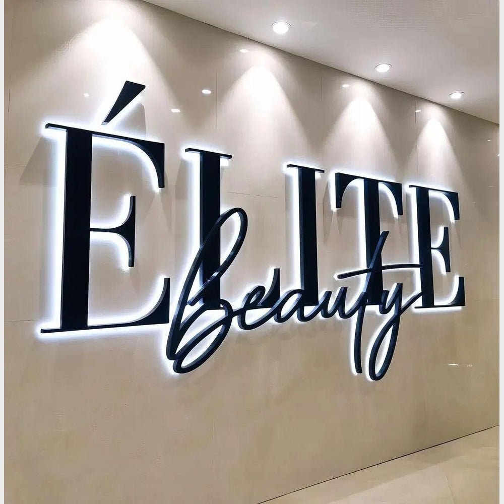 Elite Beauty 3D Backlit Channel Letters Led Light Sign - Shineneon