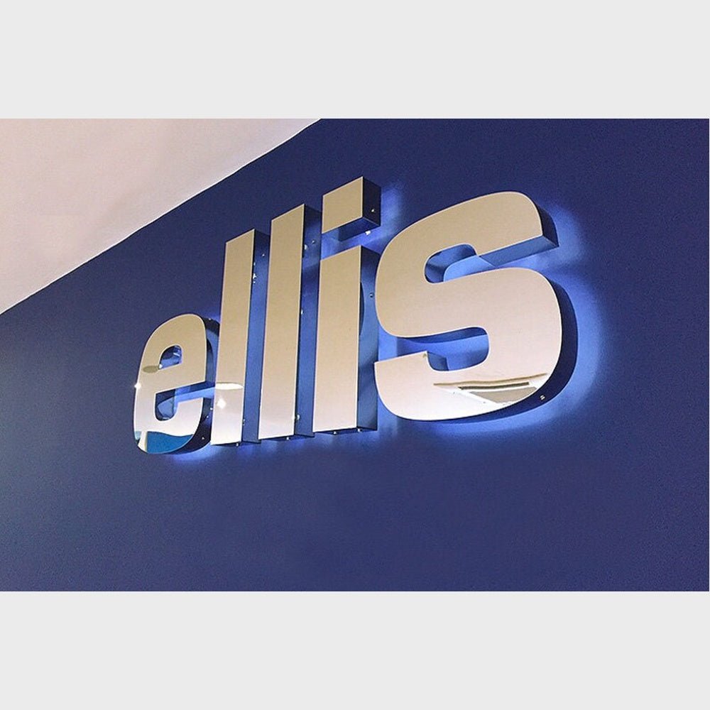 Ellis 3D Backlit Channel Letters Led Light Sign - Shineneon