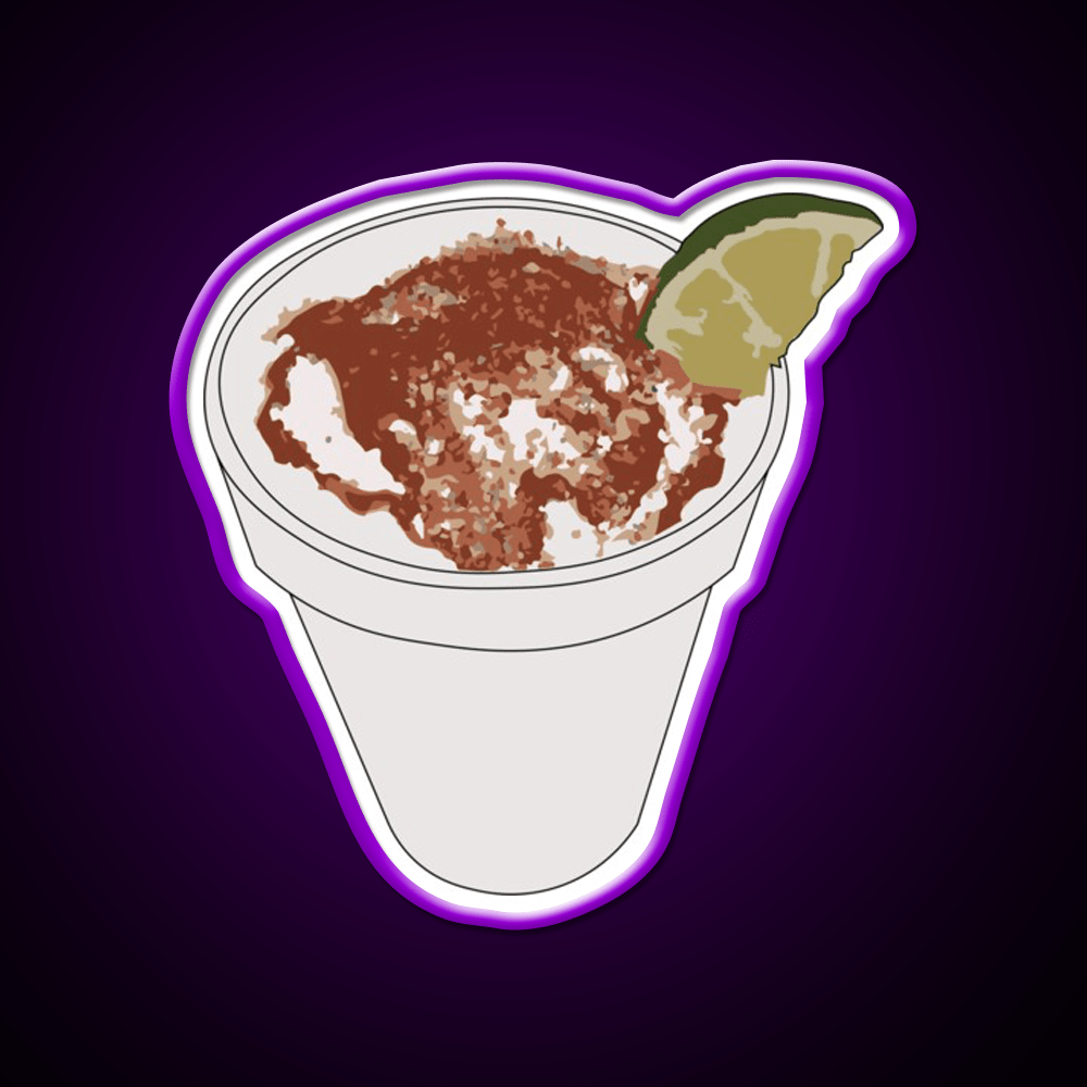 Elote En Vaso Snack Food Led Neon Sign Rgb Color - Shineneon