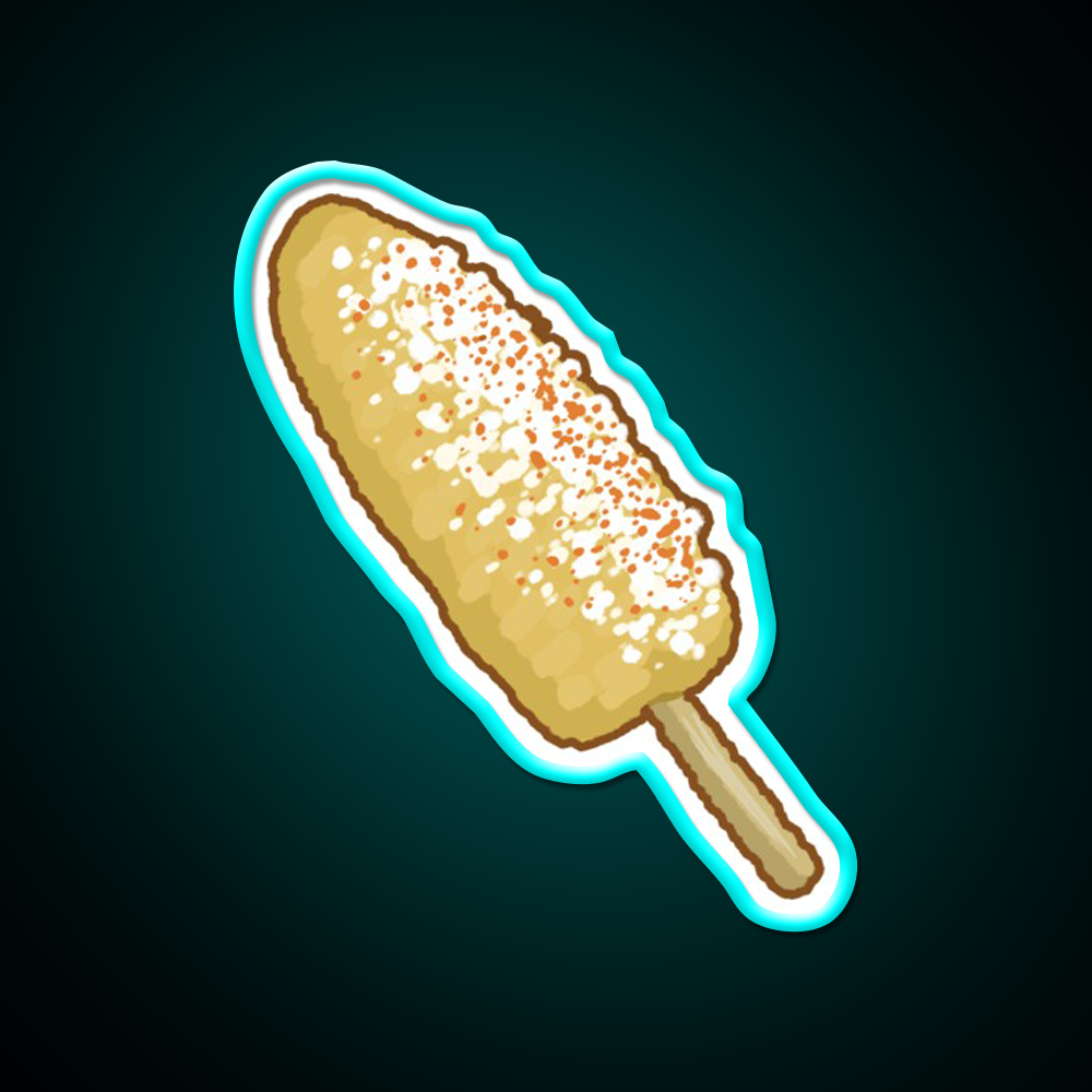 Elote Snack Food Led Neon Sign Rgb Color