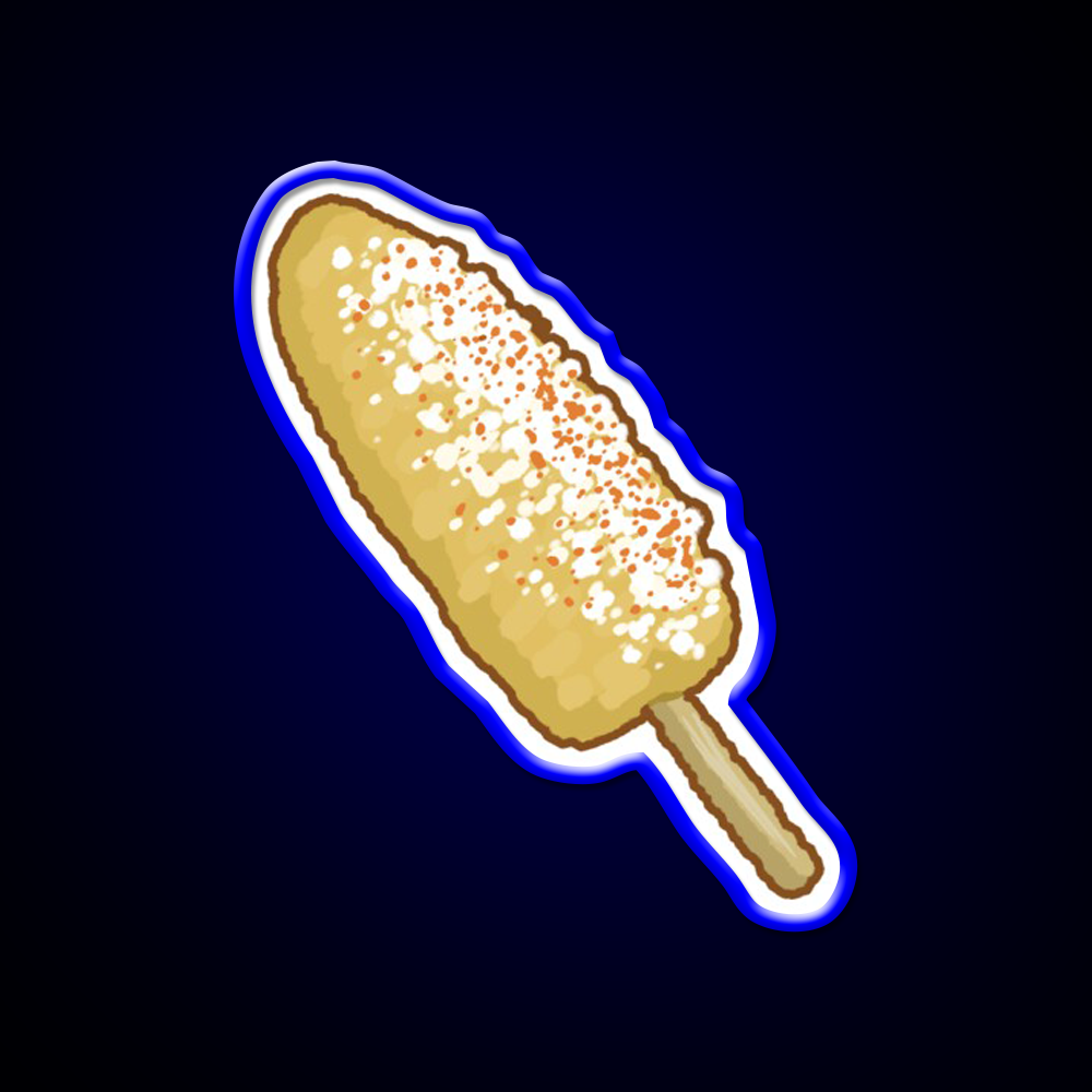 Elote Snack Food Led Neon Sign Rgb Color
