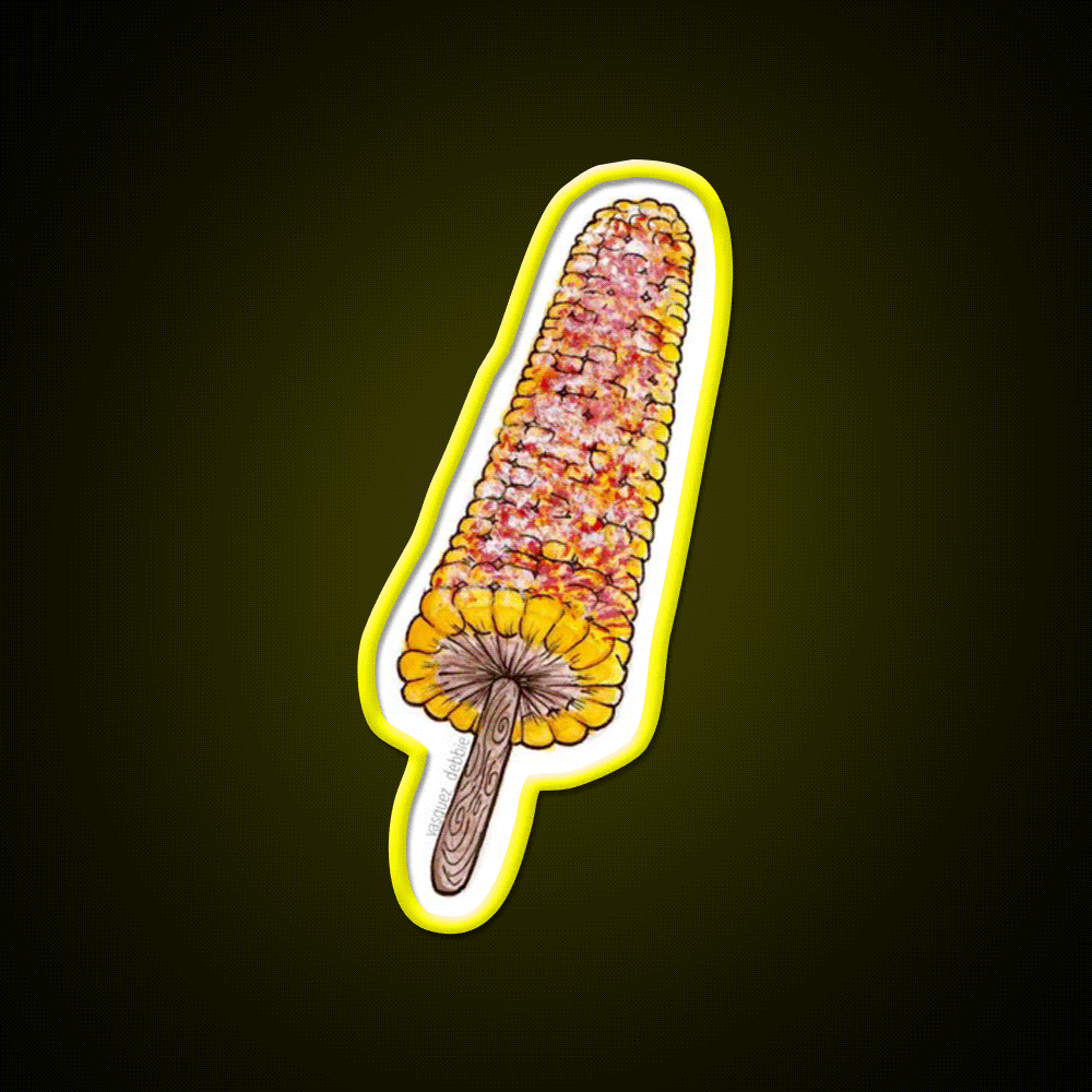 Elote Snack Food Led Neon Sign For Snack Room Rgb Color - Custom LED neon sign front view