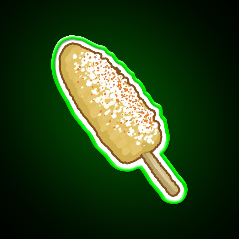 Elote Snack Food Led Neon Sign Rgb Color