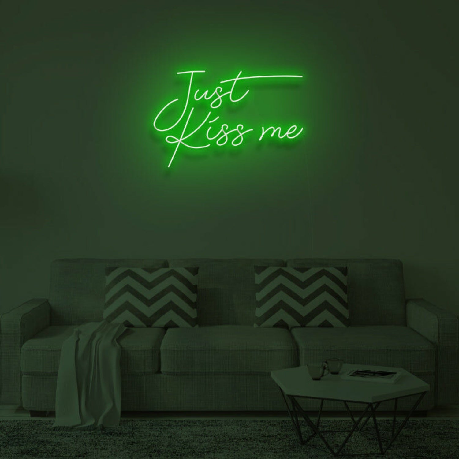 Embrace Romance With Just Kiss Me Neon Sign | Shineneon
