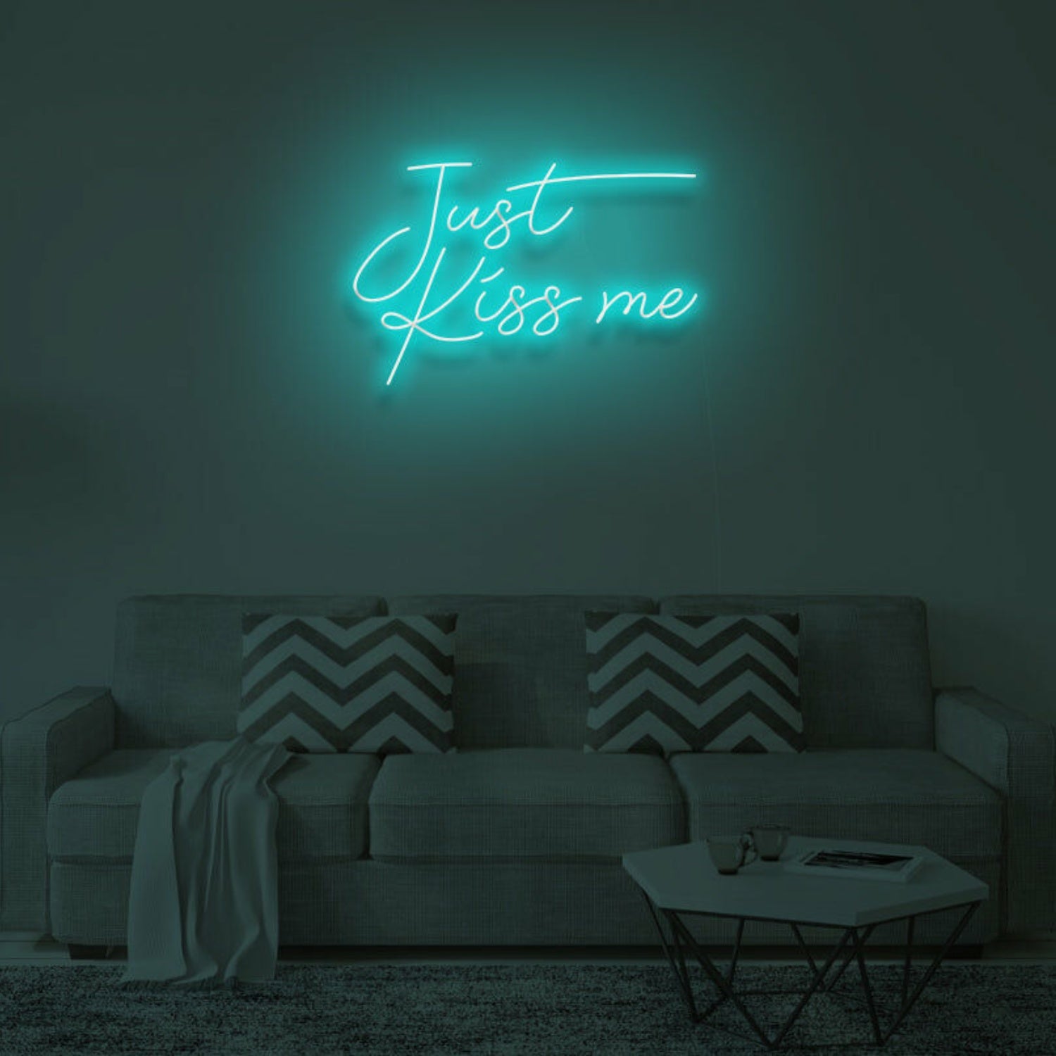 Embrace Romance With Just Kiss Me Neon Sign | Shineneon