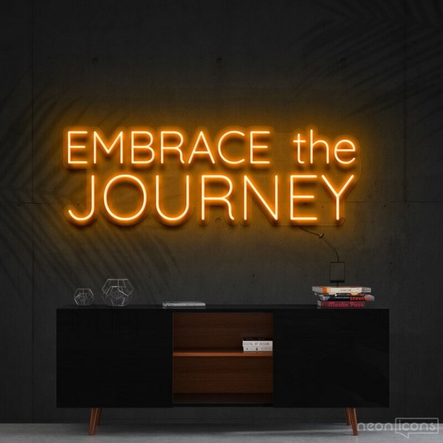 Embrace The Journey Led Neon Sign Finspirational And Travel Decor - Shineneon