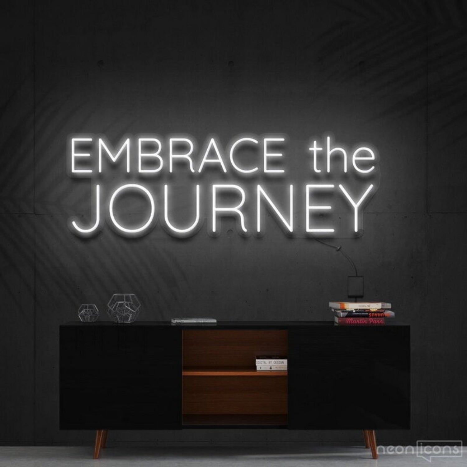 Embrace The Journey Led Neon Sign Finspirational And Travel Decor - Shineneon