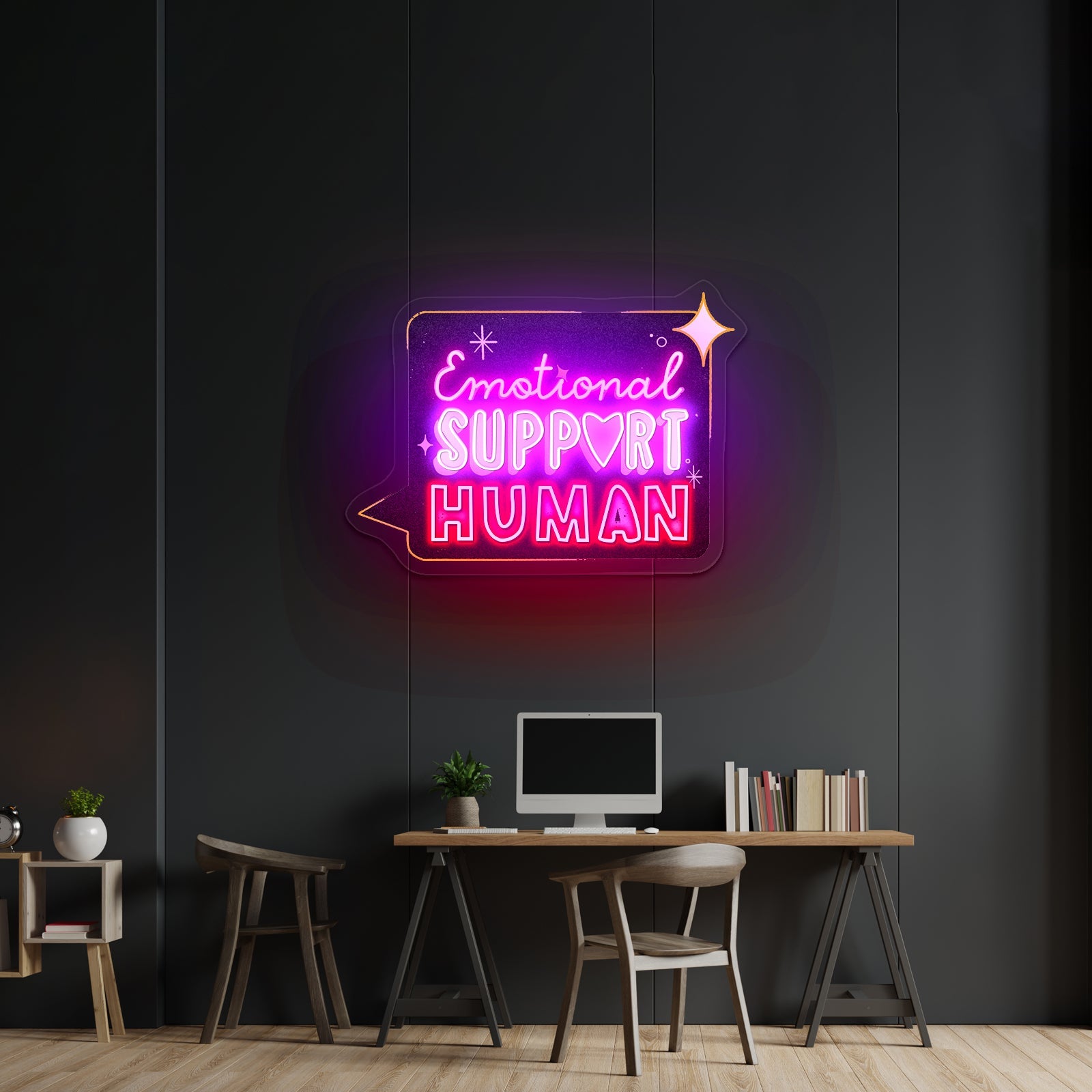 Emotional Support Water Bottle Neon Light Signs Custom - Shineneon