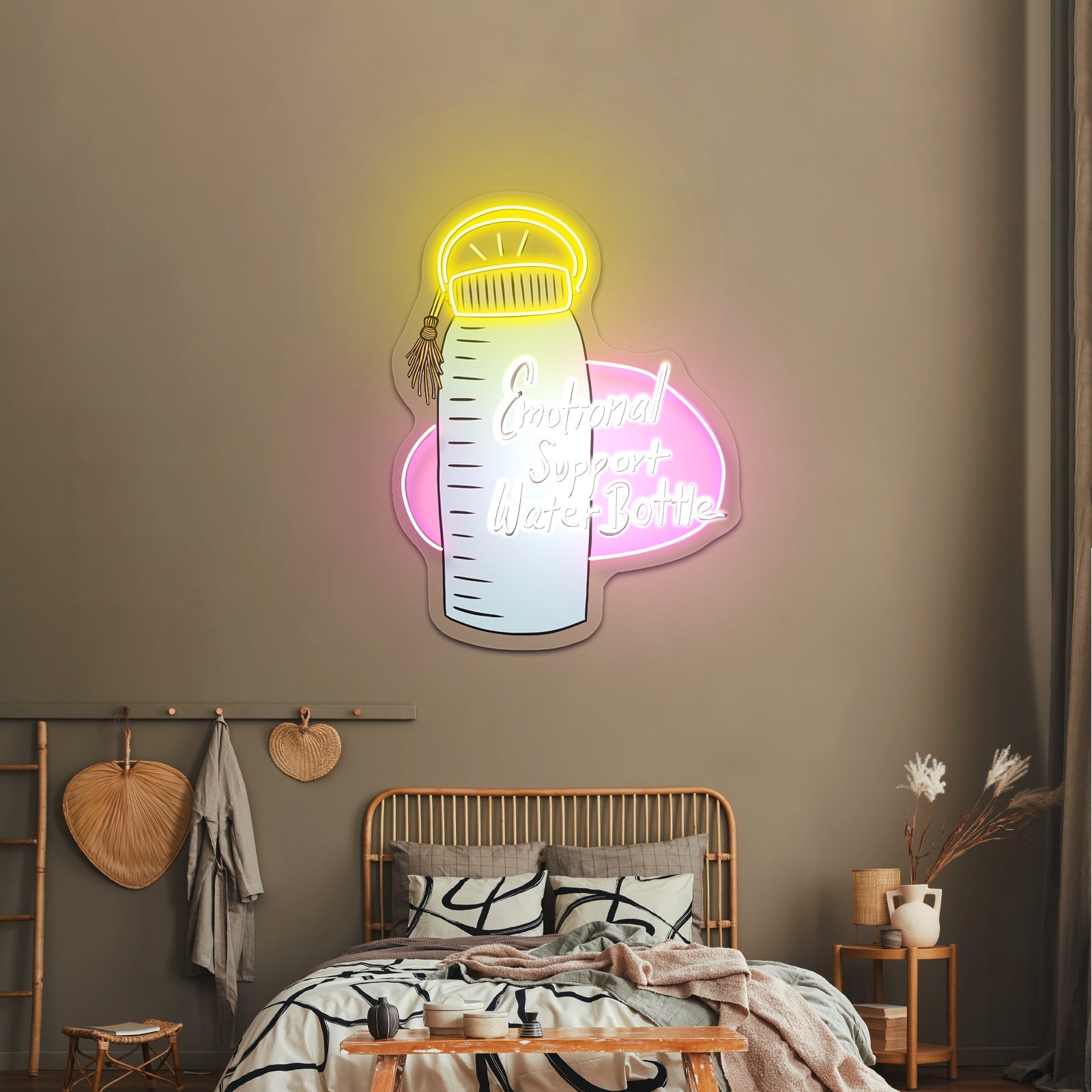 Emotional Support Water Bottle Neon Light Signs Custom - Shineneon