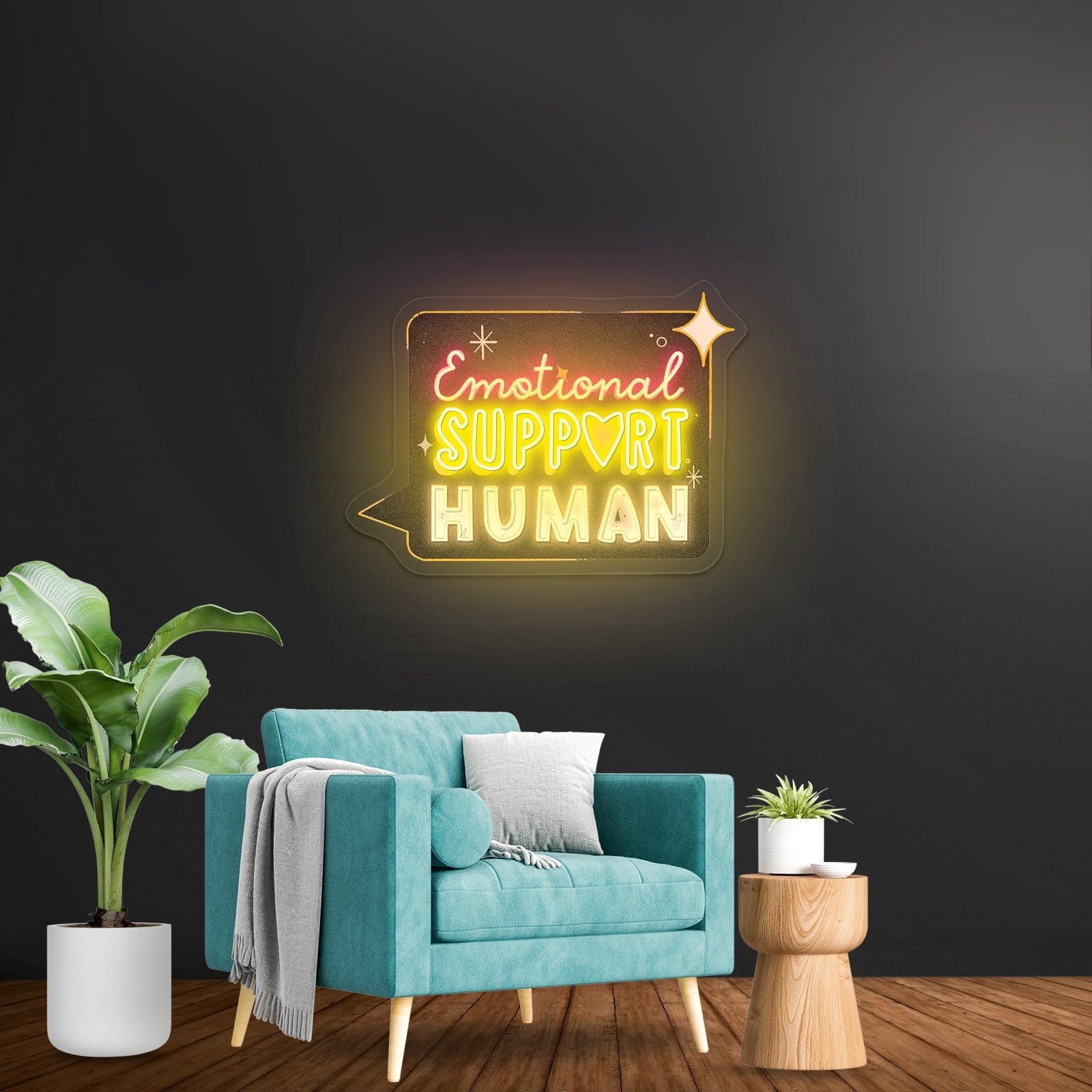 Emotional Support Water Bottle Neon Light Signs Custom - Shineneon