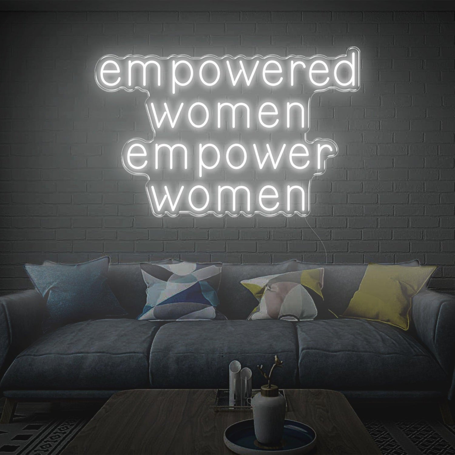 Empowered Women Warm Glow Led Neon Sign Modern Home Decor | Shineneon