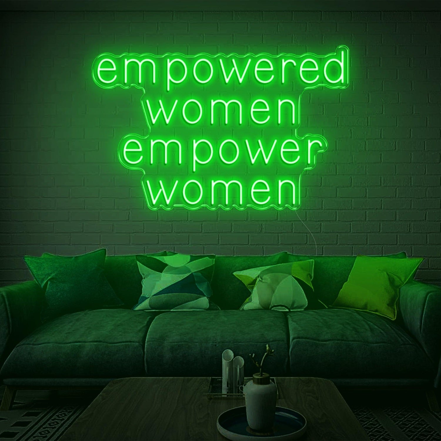 Empowered Women Warm Glow Led Neon Sign Modern Home Decor | Shineneon