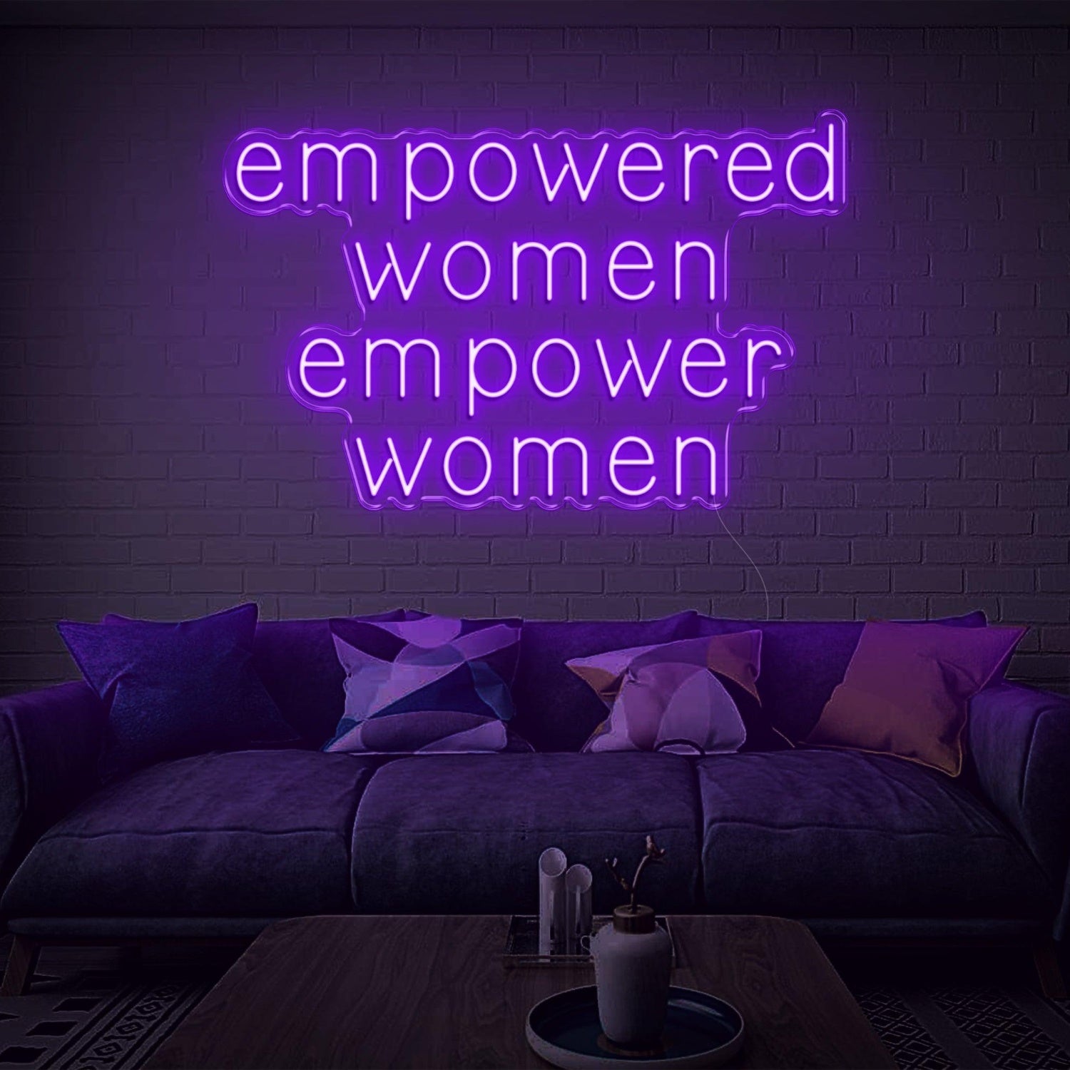 Empowered Women Warm Glow Led Neon Sign Modern Home Decor | Shineneon