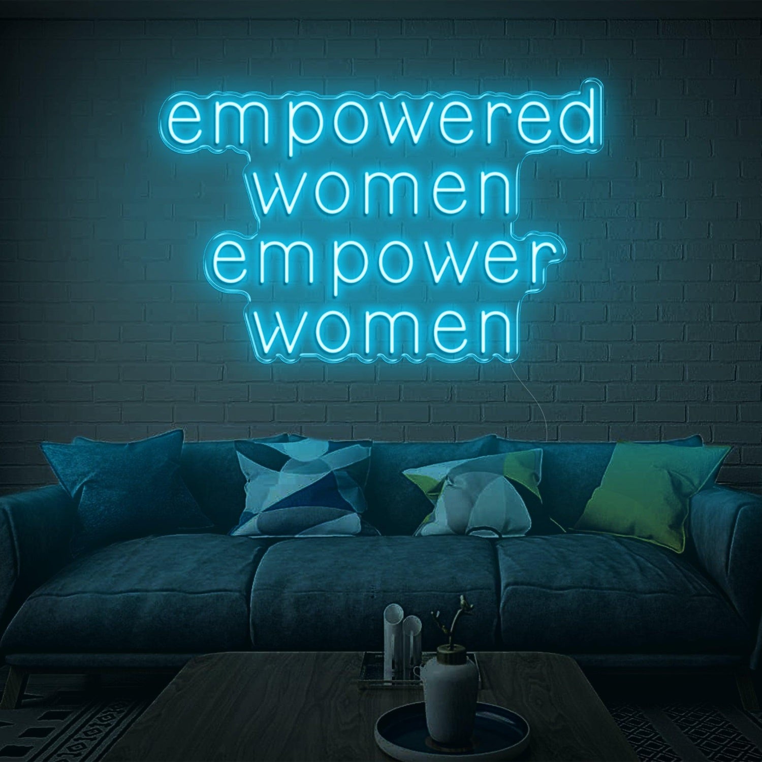 Empowered Women Warm Glow Led Neon Sign Modern Home Decor | Shineneon