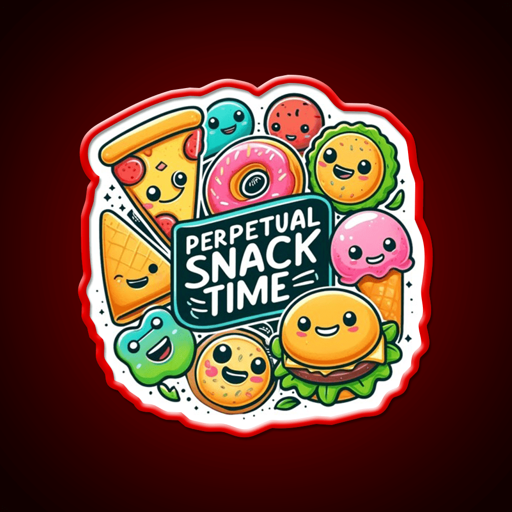 Endless Snack Time Fun Snack Food Led Neon Sign Rgb Color - Shineneon