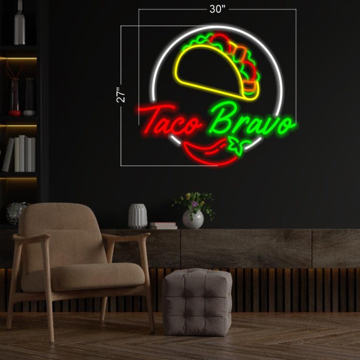 Enfruta 2 Mexican Snacks Llc Multicolor Led Neon Sign For Restaurant Cafe Decor | Shineneon