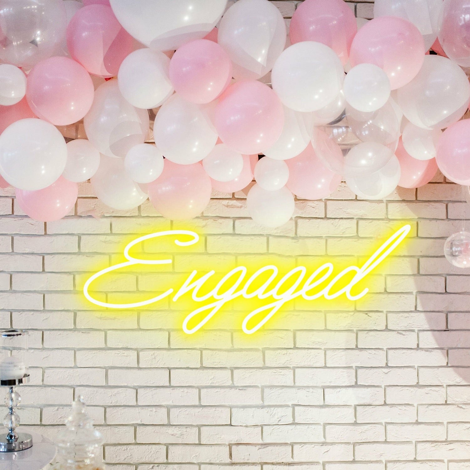 Engaged Neon Illumination Celebrating Love | Shineneon