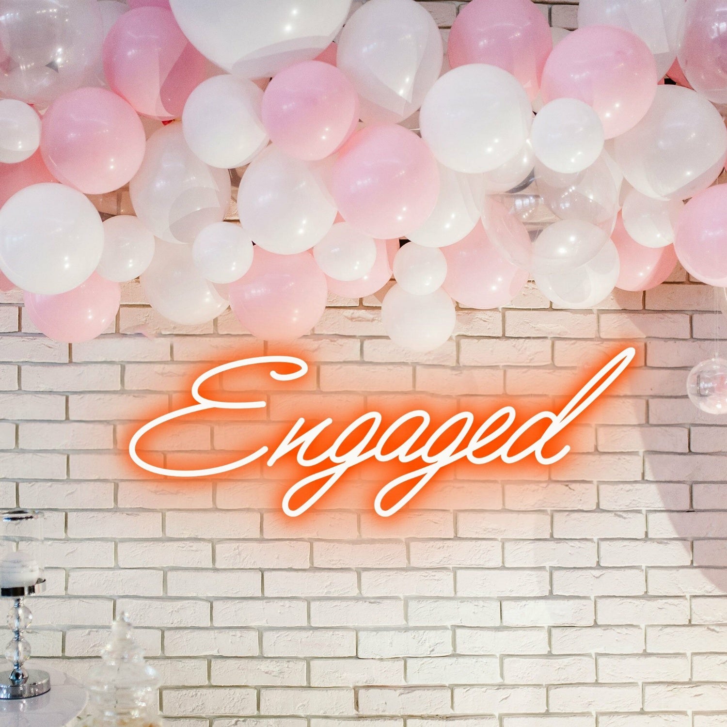 Engaged Neon Illumination Celebrating Love | Shineneon