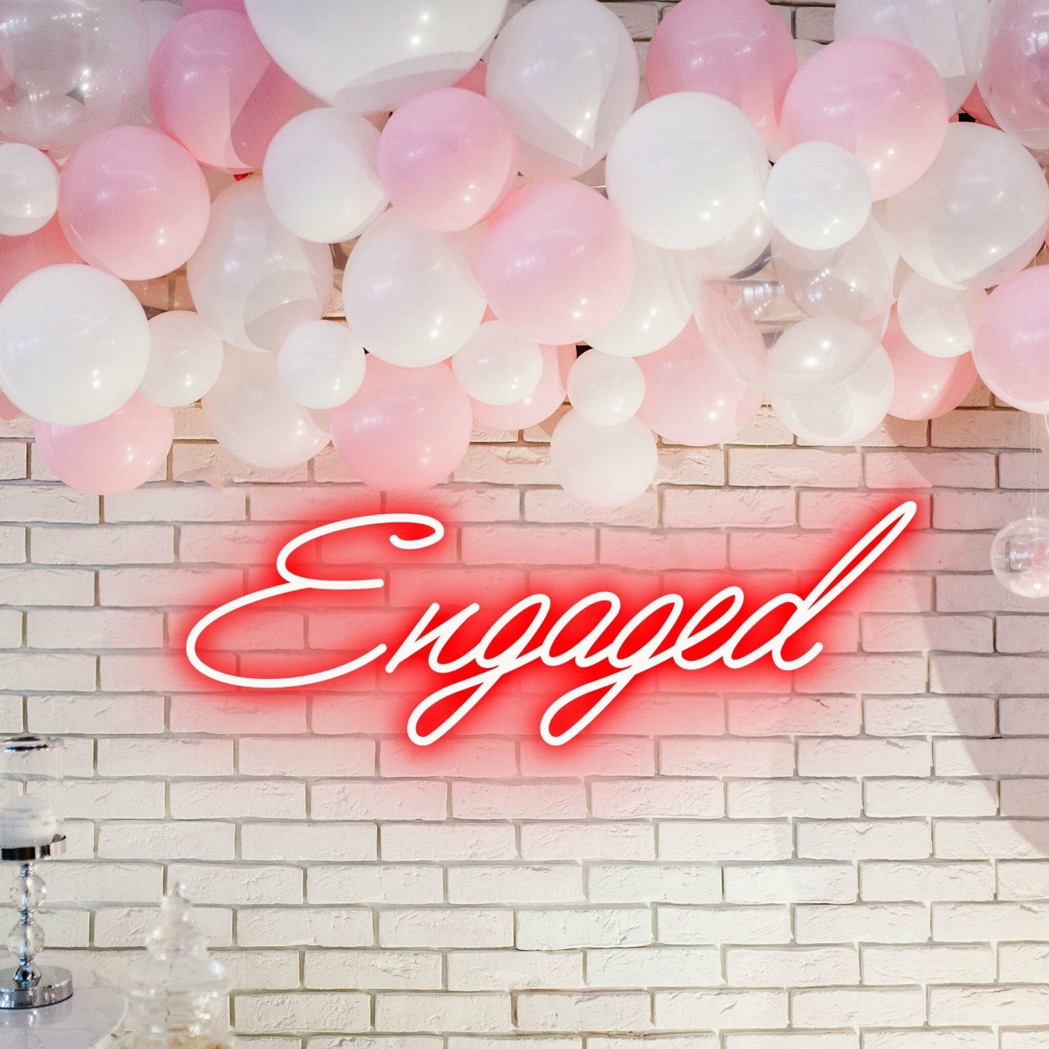 Engaged Neon Illumination Celebrating Love | Shineneon