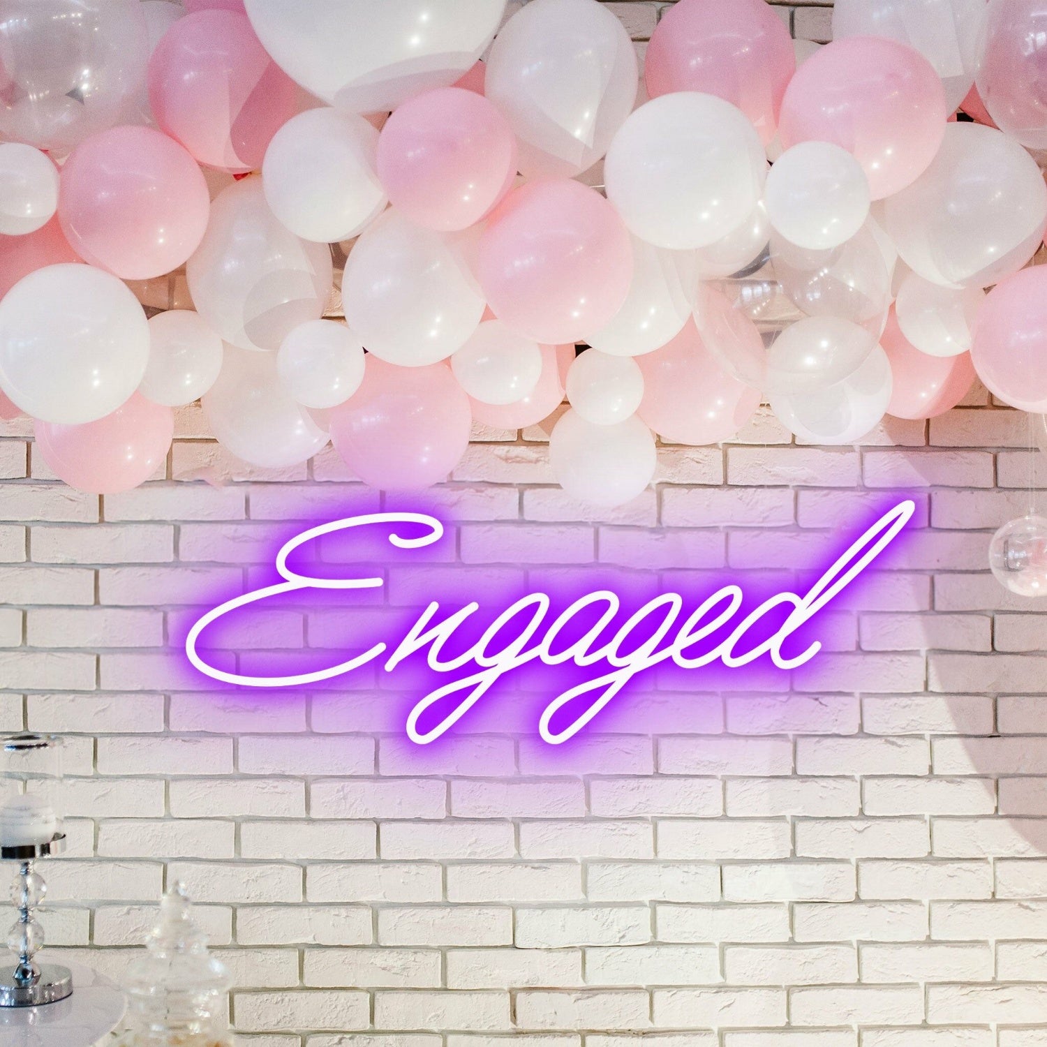 Engaged Neon Illumination Celebrating Love | Shineneon