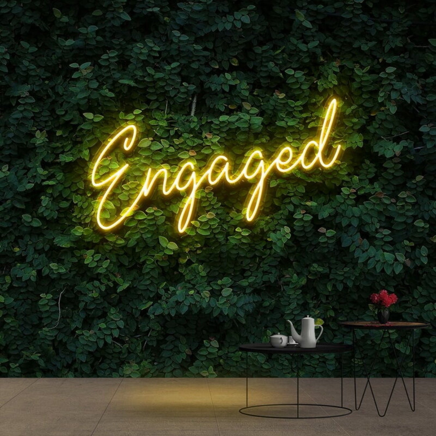 Engaged Neon Sign For Wedding And Celebratory Decor | Shineneon