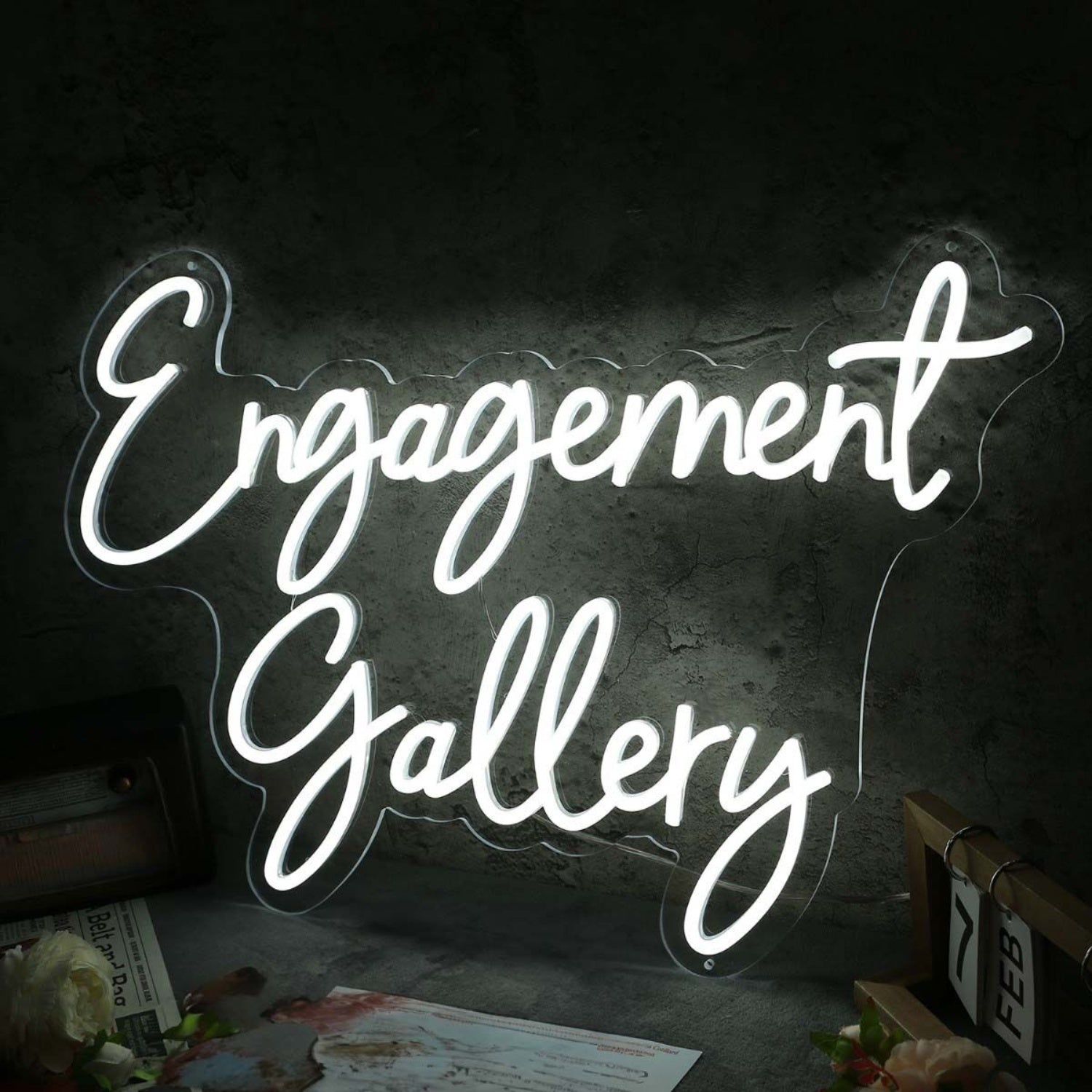 Engagement Gallery White Led Neon Sign | Shineneon