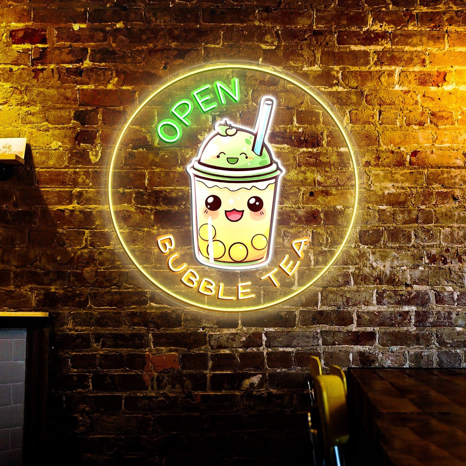 Enjoy Bubble Tea Acrylic Led Neon Sign | Shineneon