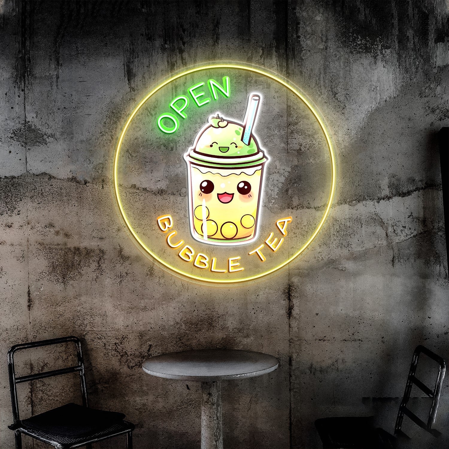Enjoy Bubble Tea Acrylic Led Neon Sign | Shineneon