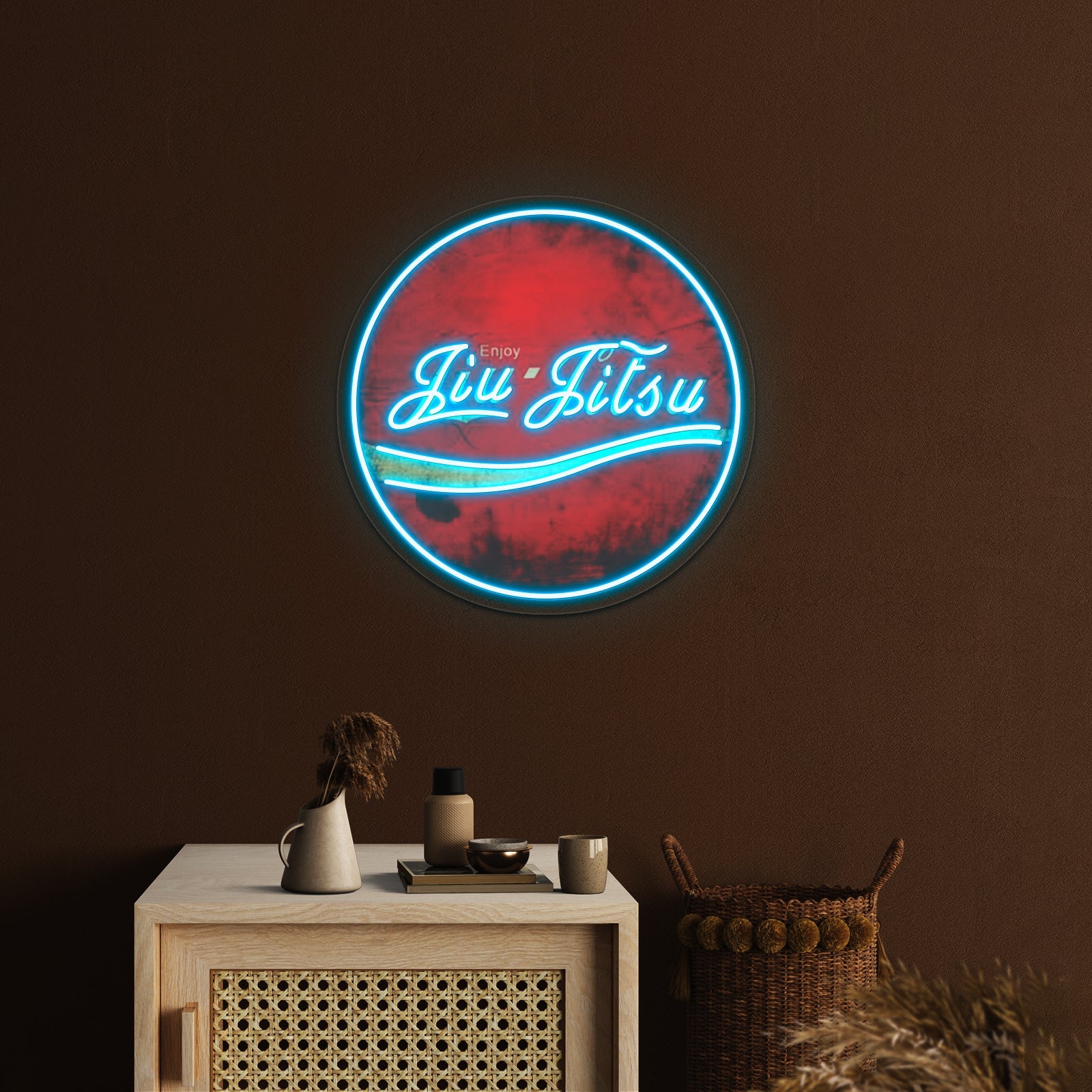 Enjoy Jiujitsu Artwork Custom Neon Led Sign - Shineneon