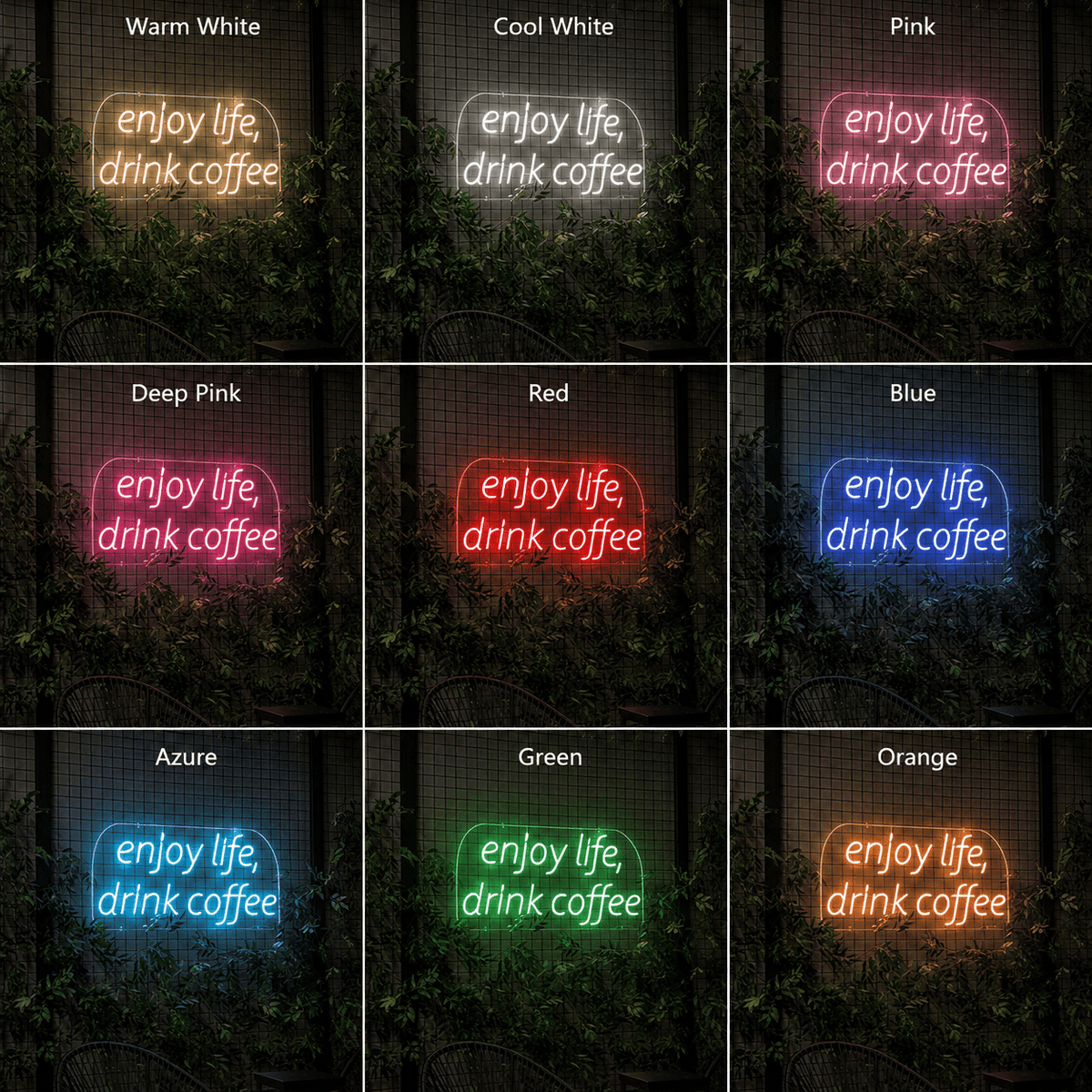 Enjoy Life Drink Coffee LED Neon Sign - Shineneon