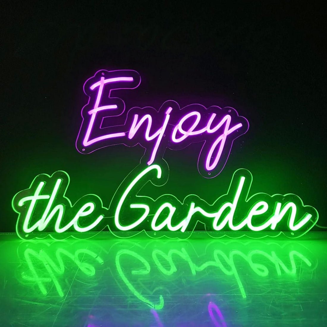 Enjoy The Garden Led Sign Business Neon Sign - Shineneon