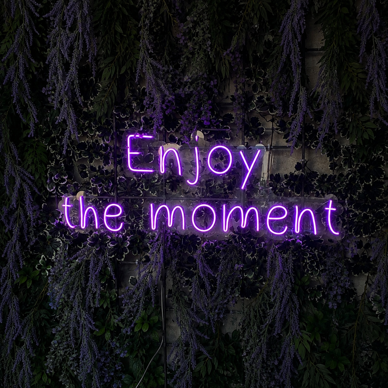 Enjoy The Moment LED Neon Sign - 03 Real Lifestyle Scene