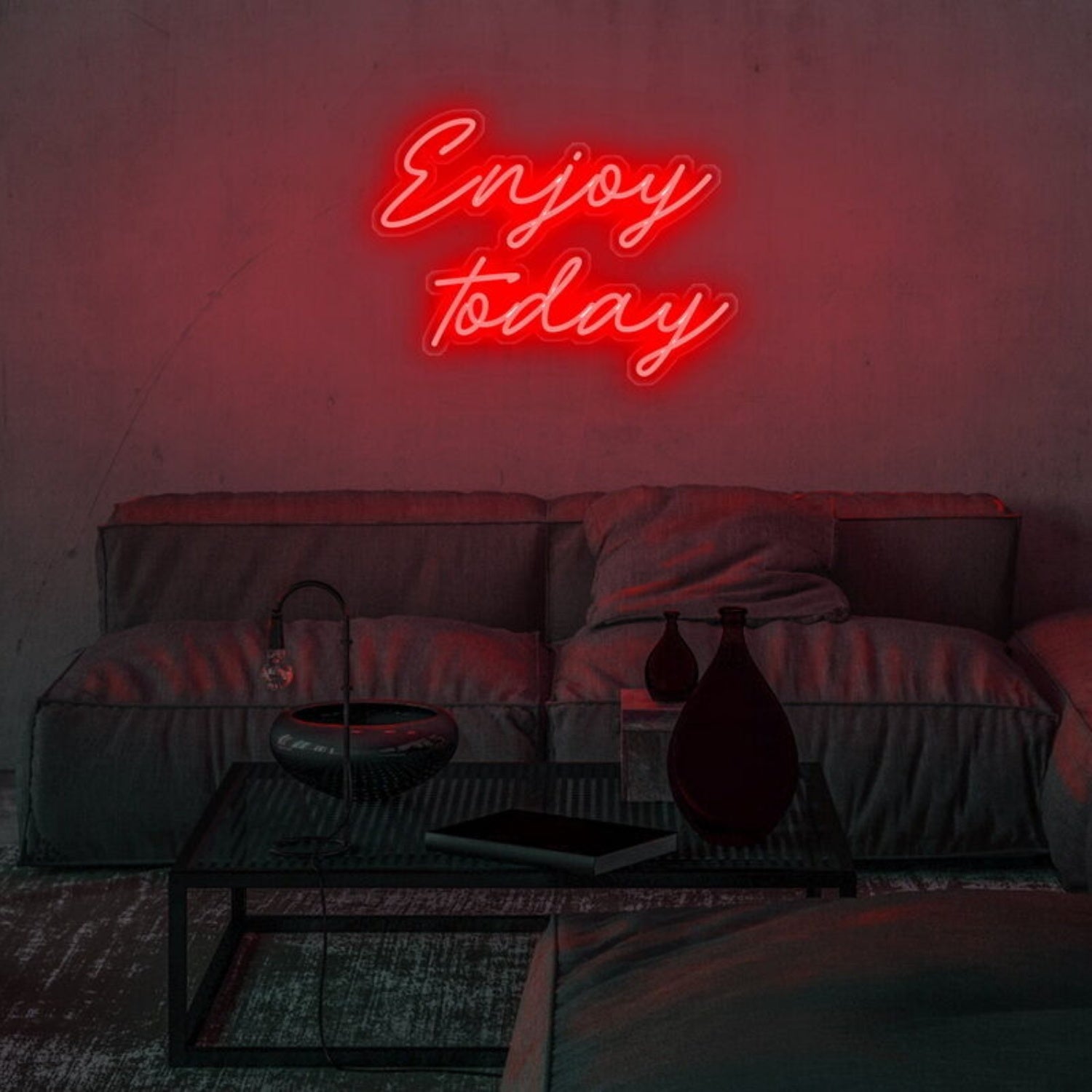Enjoy Today Led Neon Sign Fuplifting And Positive Spaces - Shineneon