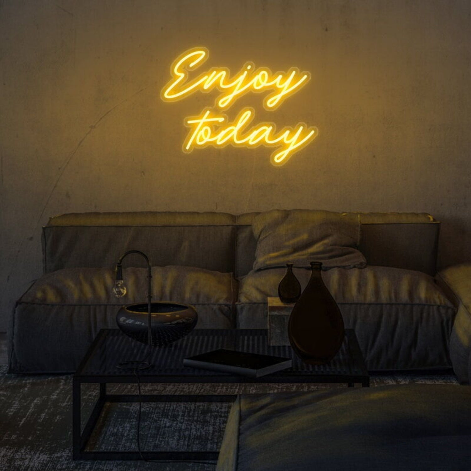 Enjoy Today Led Neon Sign Fuplifting And Positive Spaces - Shineneon