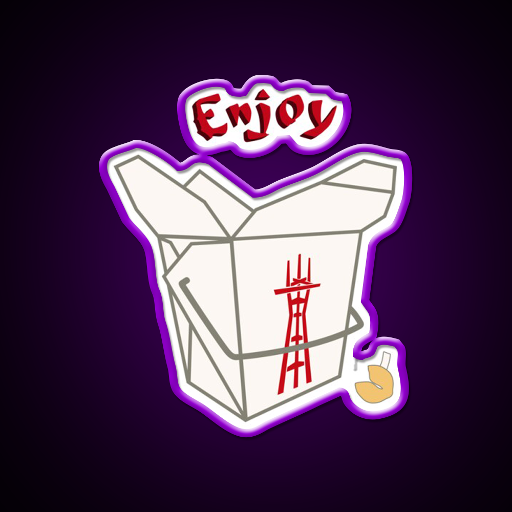 Enjoy Twin Peaks Led Neon Sign Chinese Food Rgb Color