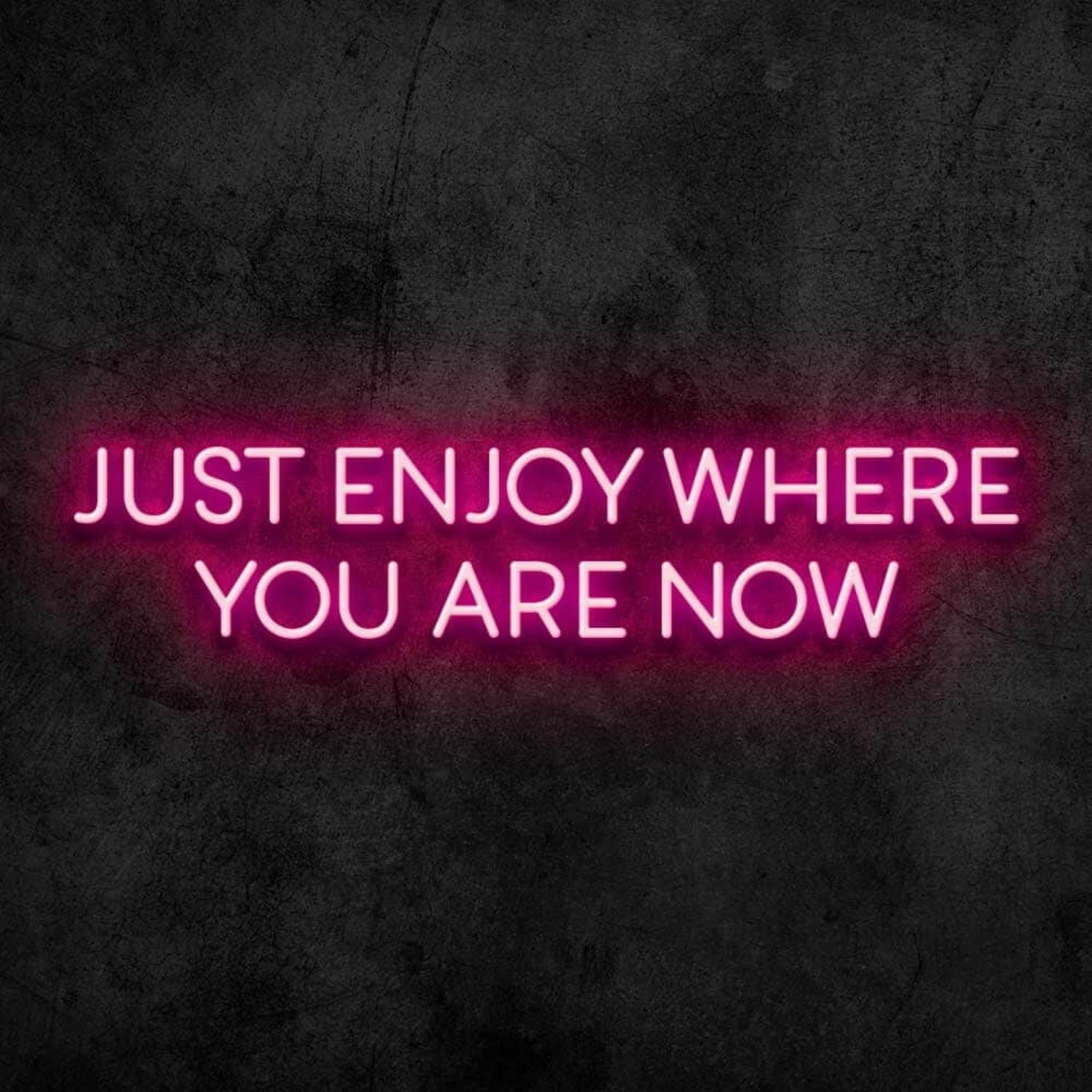Enjoy Where You Are Led Neon Sign - Shineneon