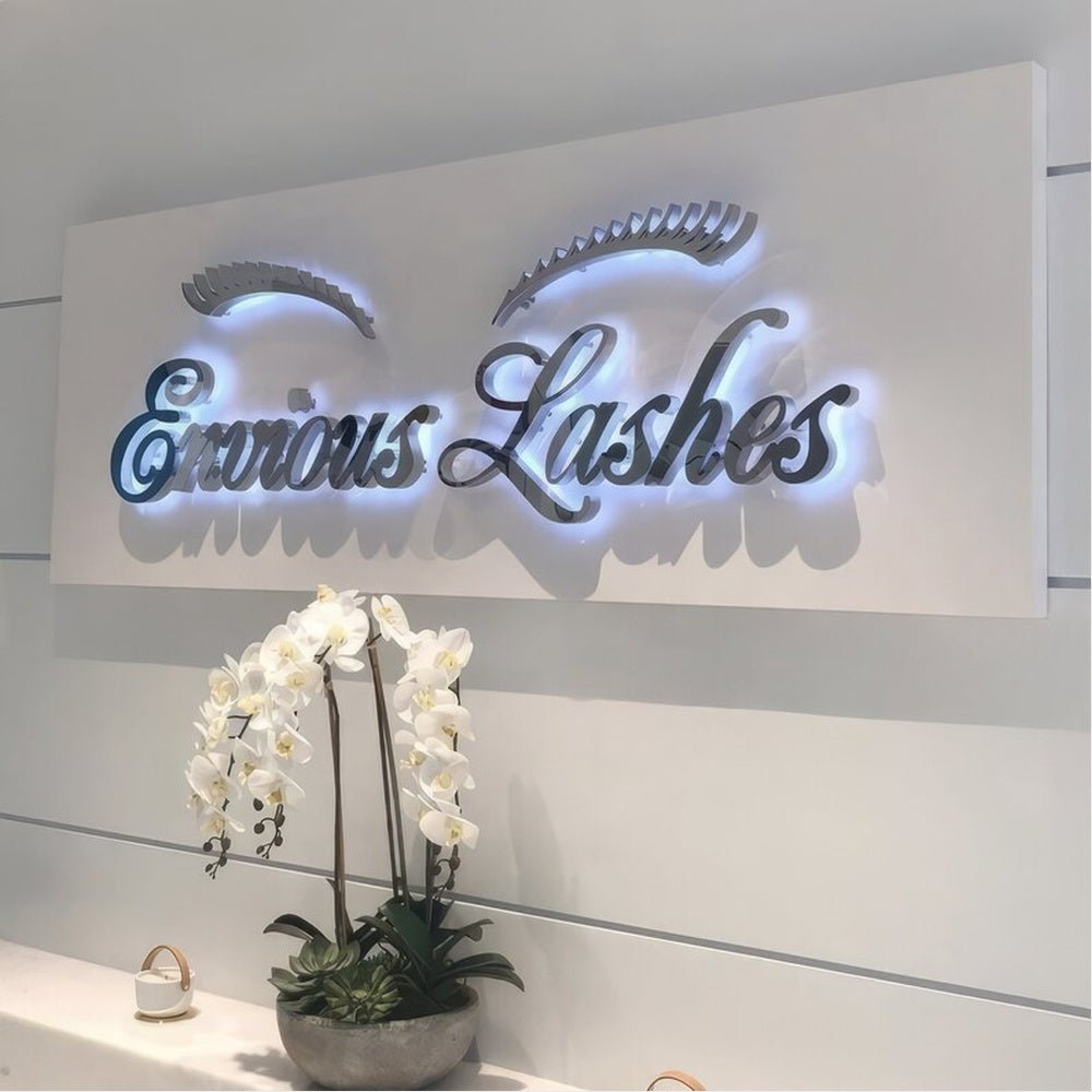 Envious Lashes 3D Backlit Channel Letters Led Light Sign - Shineneon