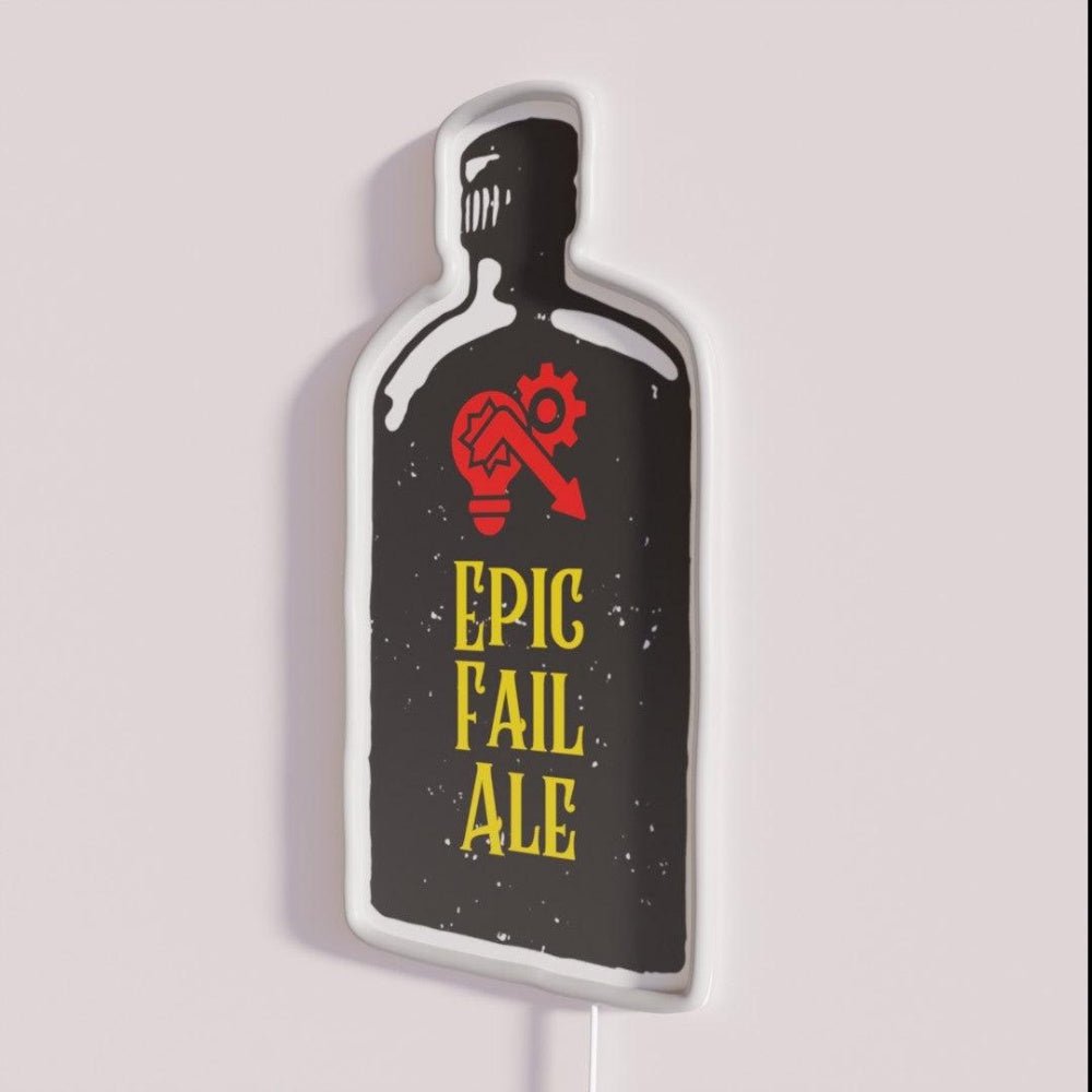 Epic Fail Ale Military Jargon Slang Illustration Rgb Led Neon Sign - Shineneon