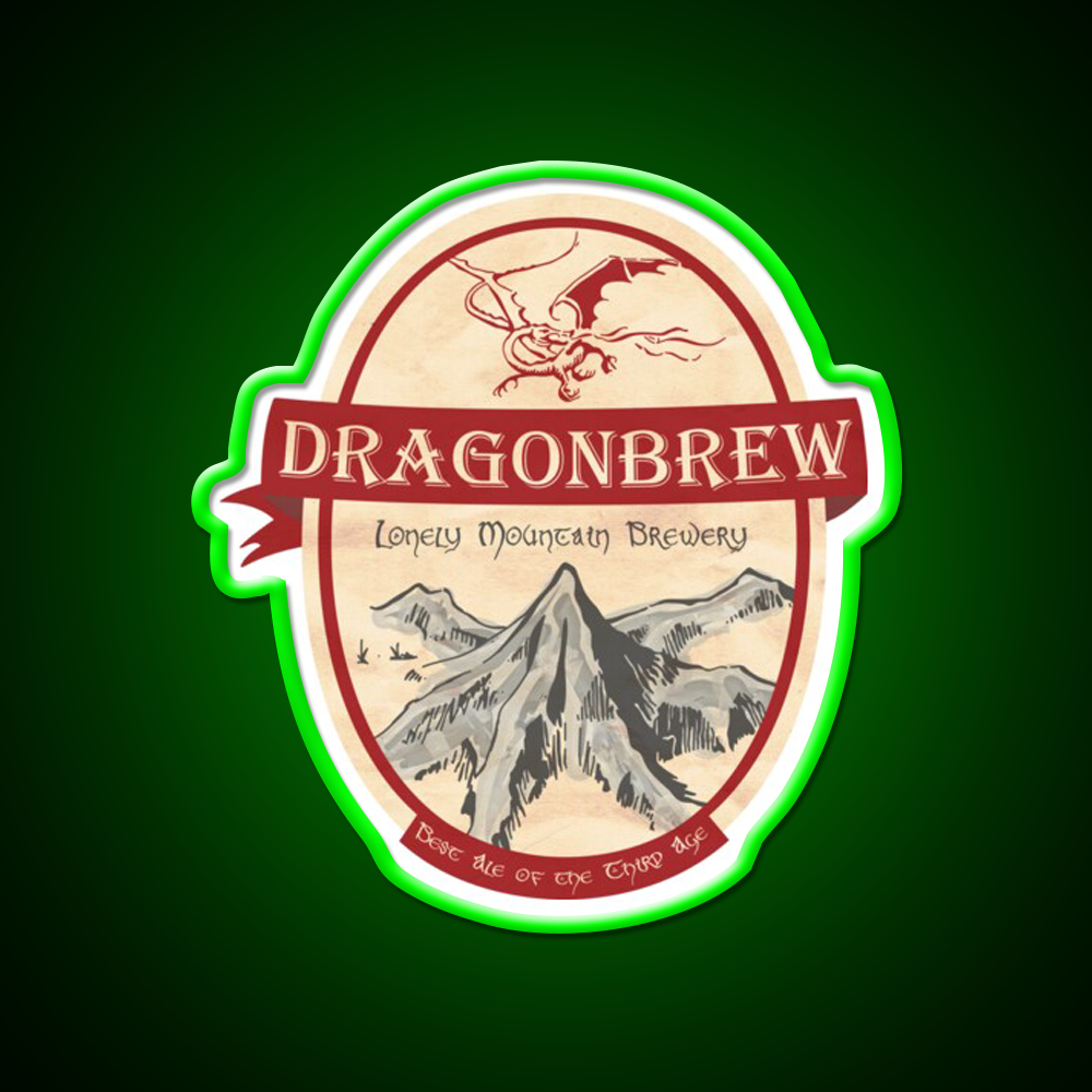 Erebor Dragonbrew Beer Bar Decor Led Neon Sign Rgb Color - LED neon sign view 8