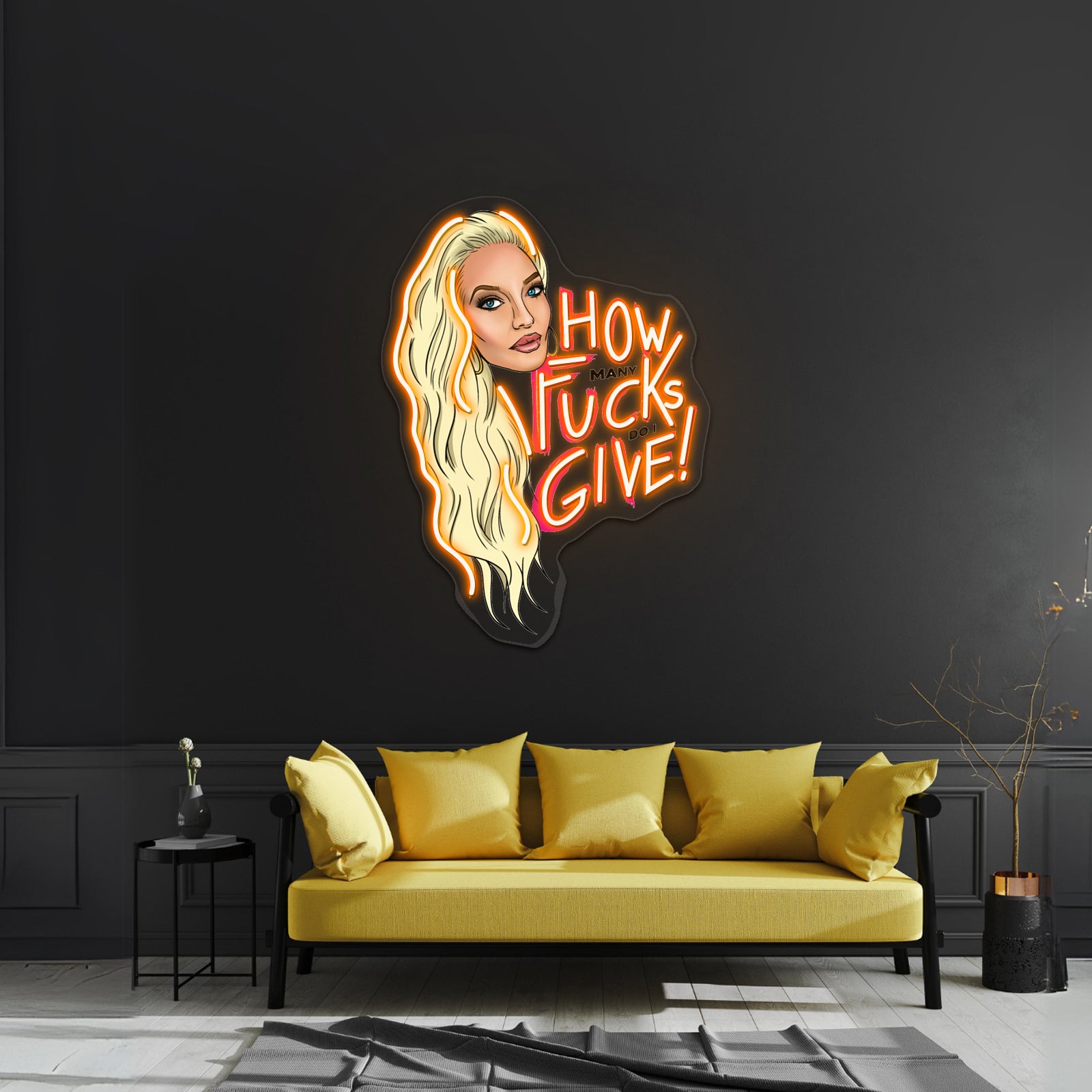 Erika Jayne How Many Do I Give Artwork Custom Neon Led Sign | Shineneon