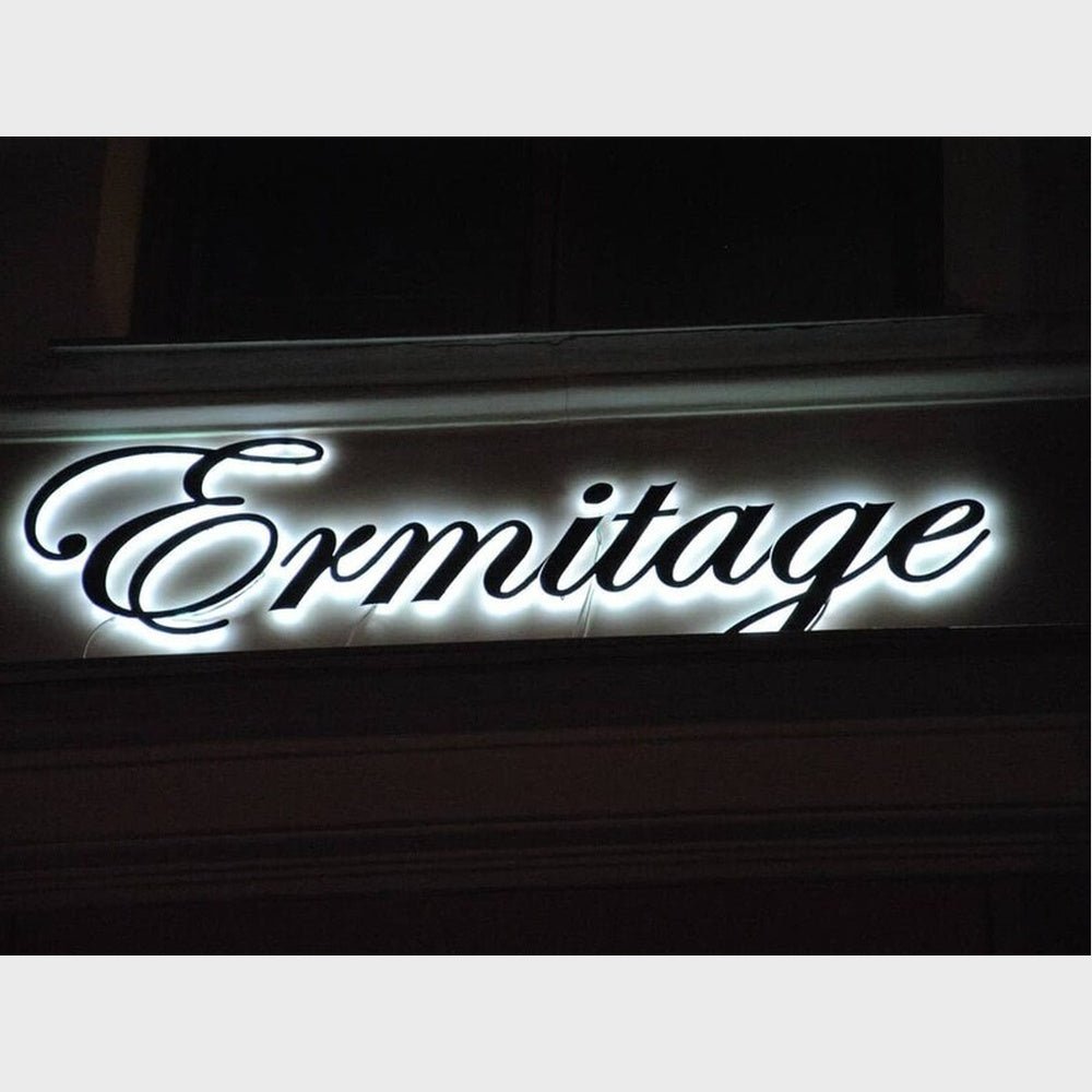 Ermitage 3D Backlit Channel Letters Led Light Sign - Shineneon