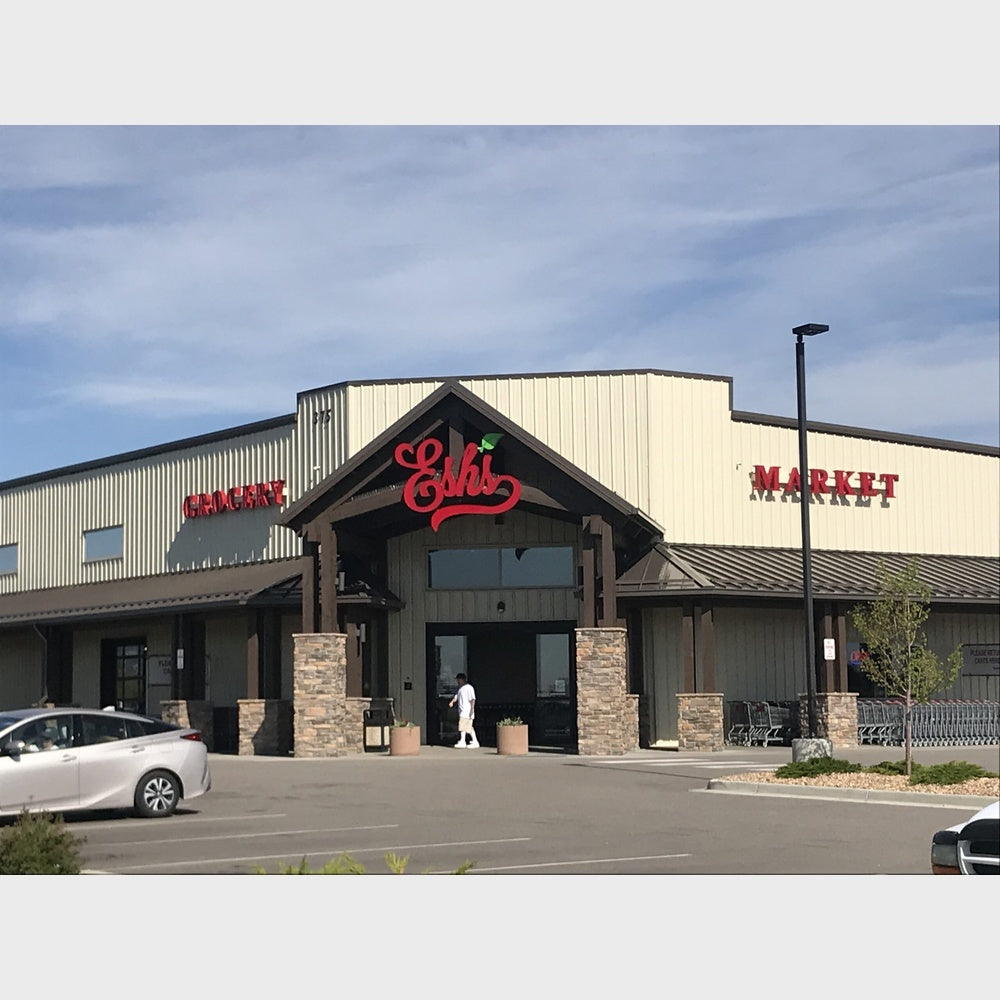 Eshs Grocery Market 3D Frontlit And Backlit Channel Letter Led Light Sign