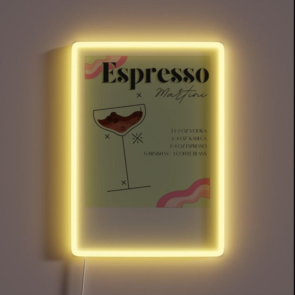 Espresso Martini Art Rgb Led Neon Sign - Shineneon