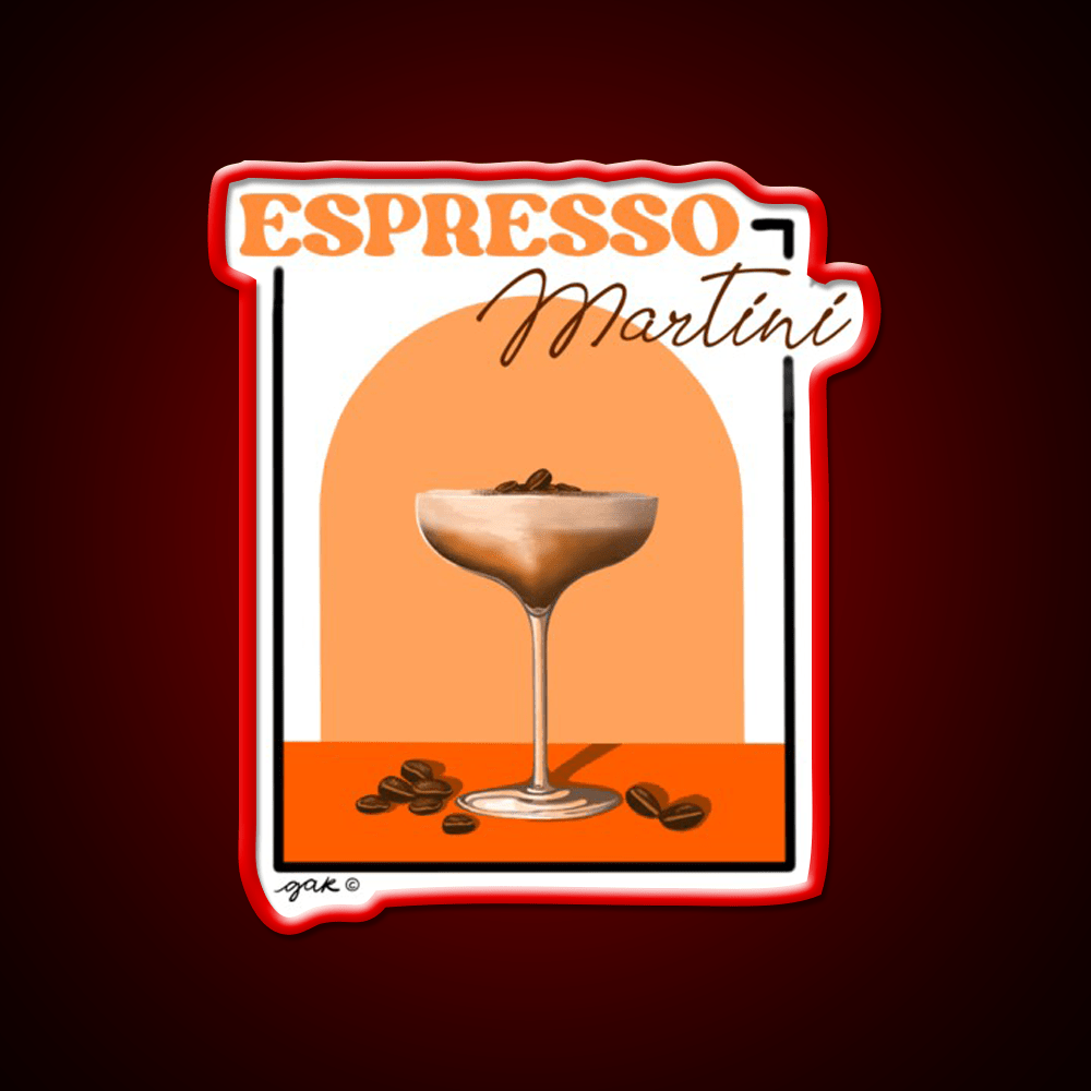 Espresso Martini Cocktail Bar Decor Led Neon Sign Drink Lounge Art Rgb Color - Shineneon