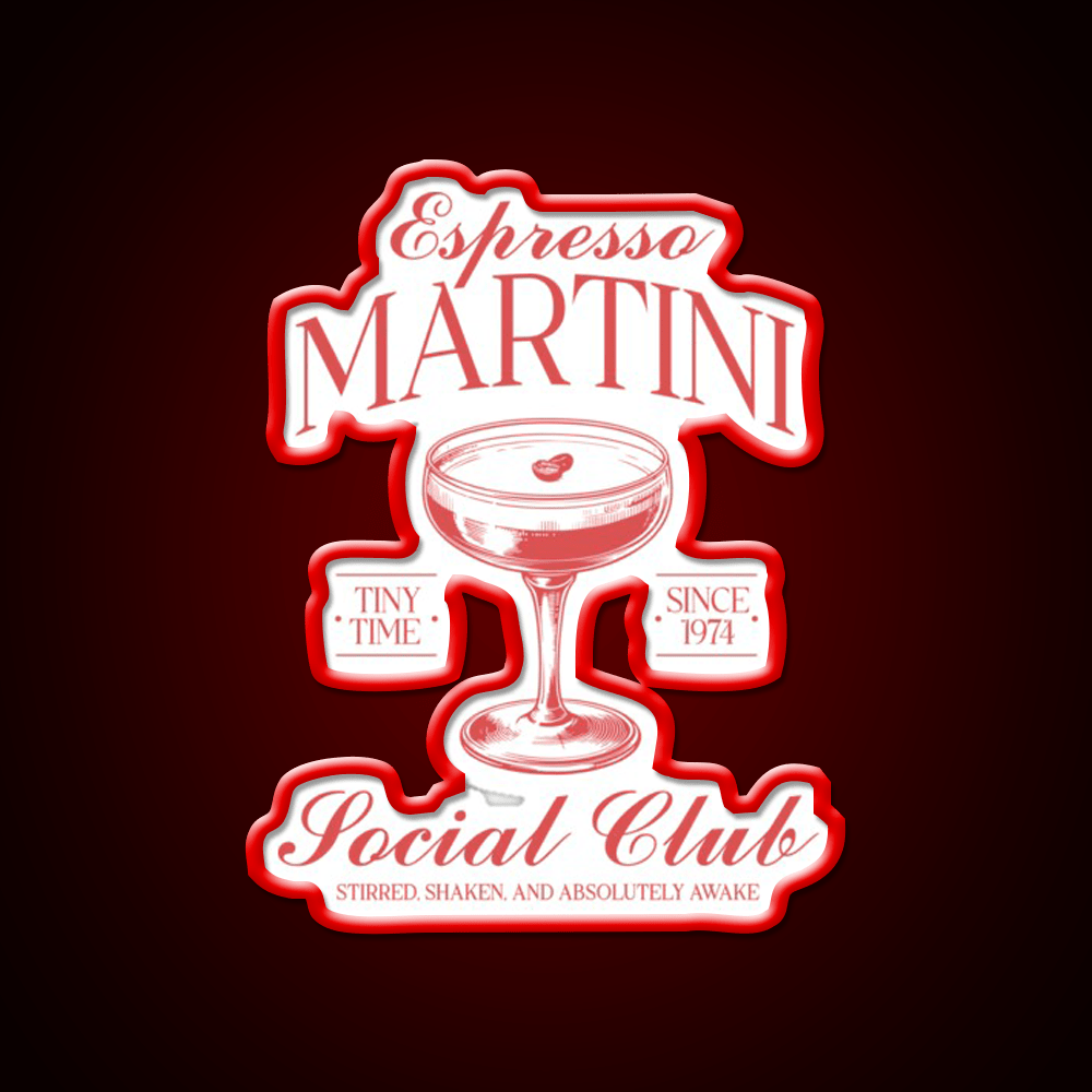 Espresso Martini Cocktail Bar Decor Led Neon Sign Drink Wall Art Rgb Color - Shineneon